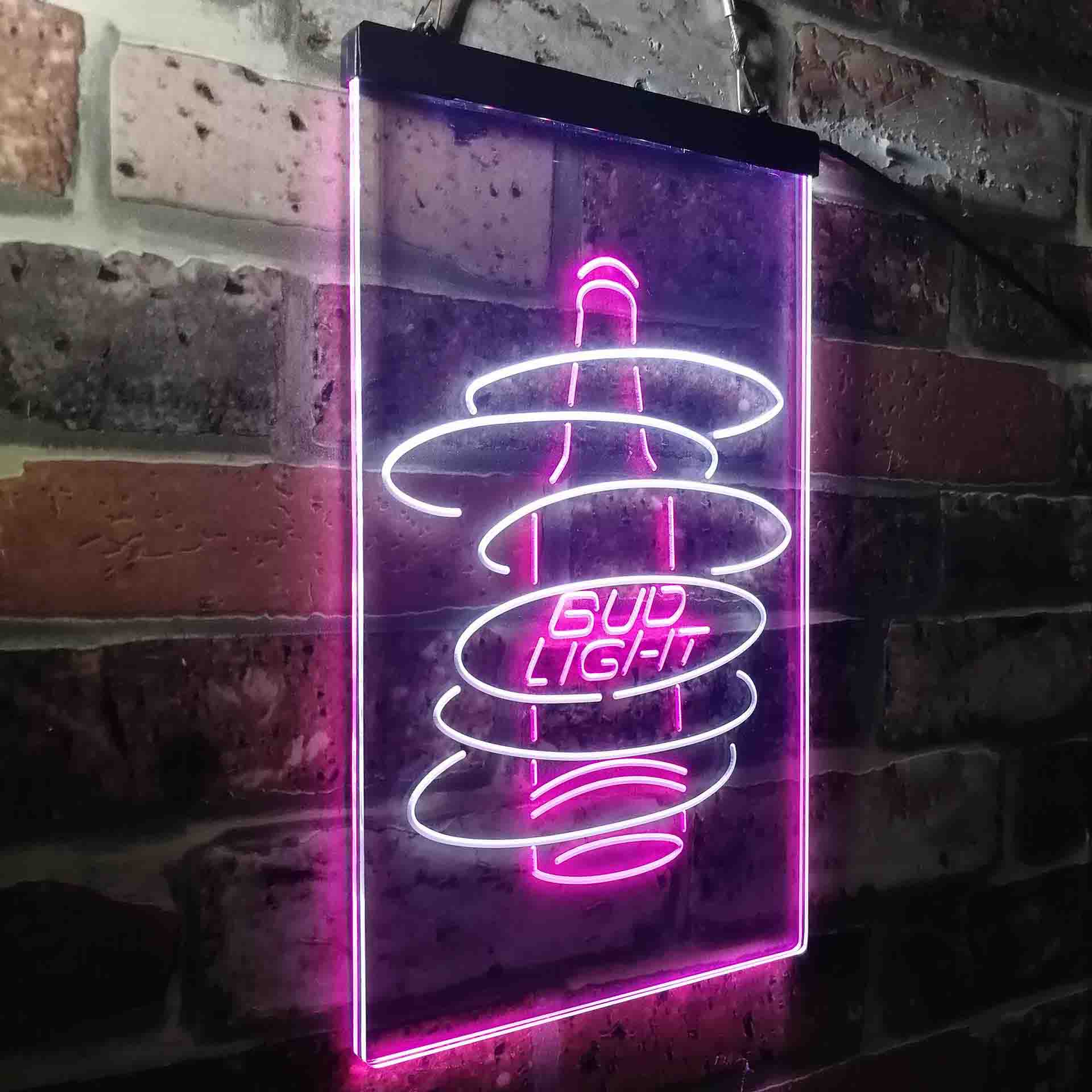 Bud Light Bottle Neon-Like LED Sign - ProLedSign