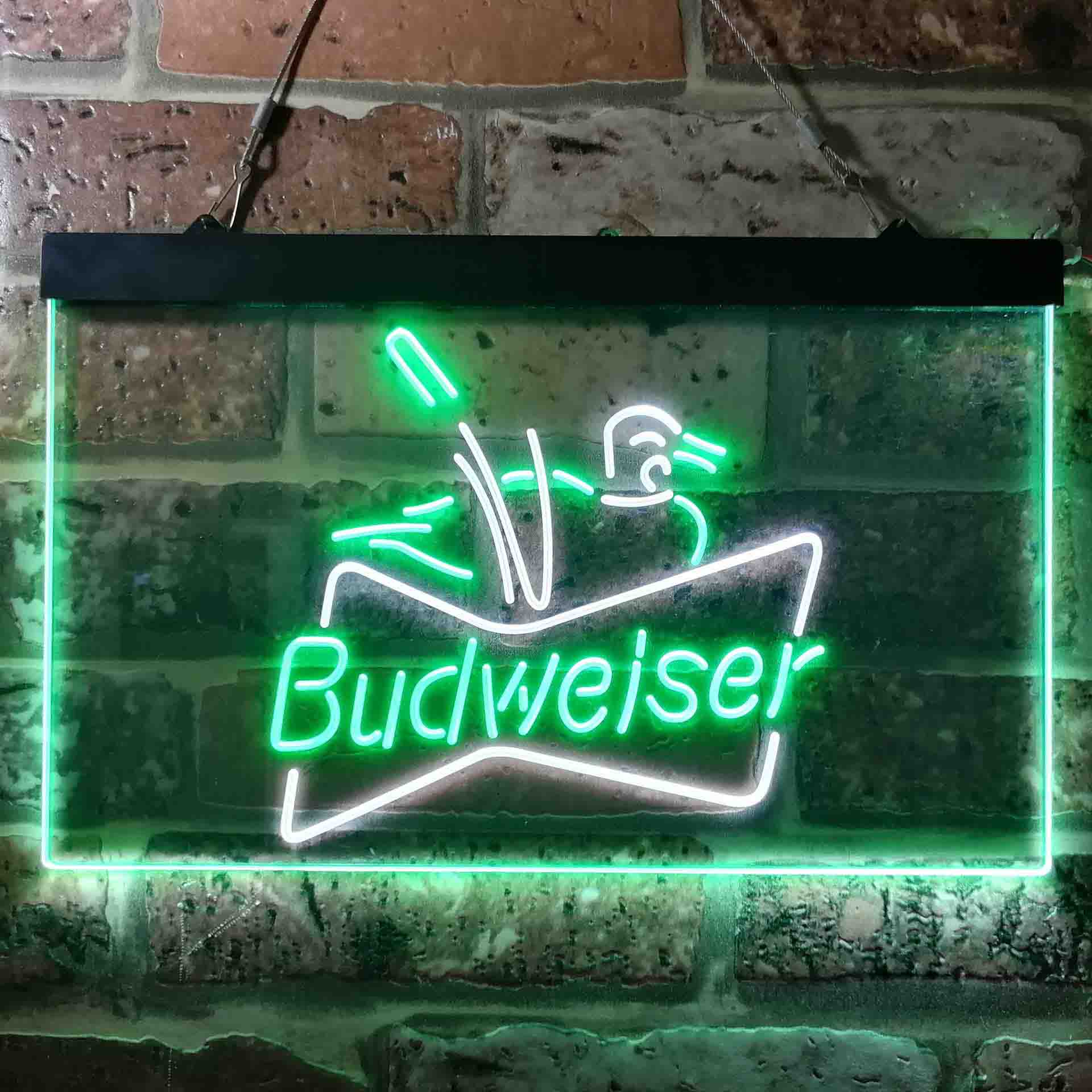Budweiser Duck Hunting Man Cave Neon-Like LED Sign