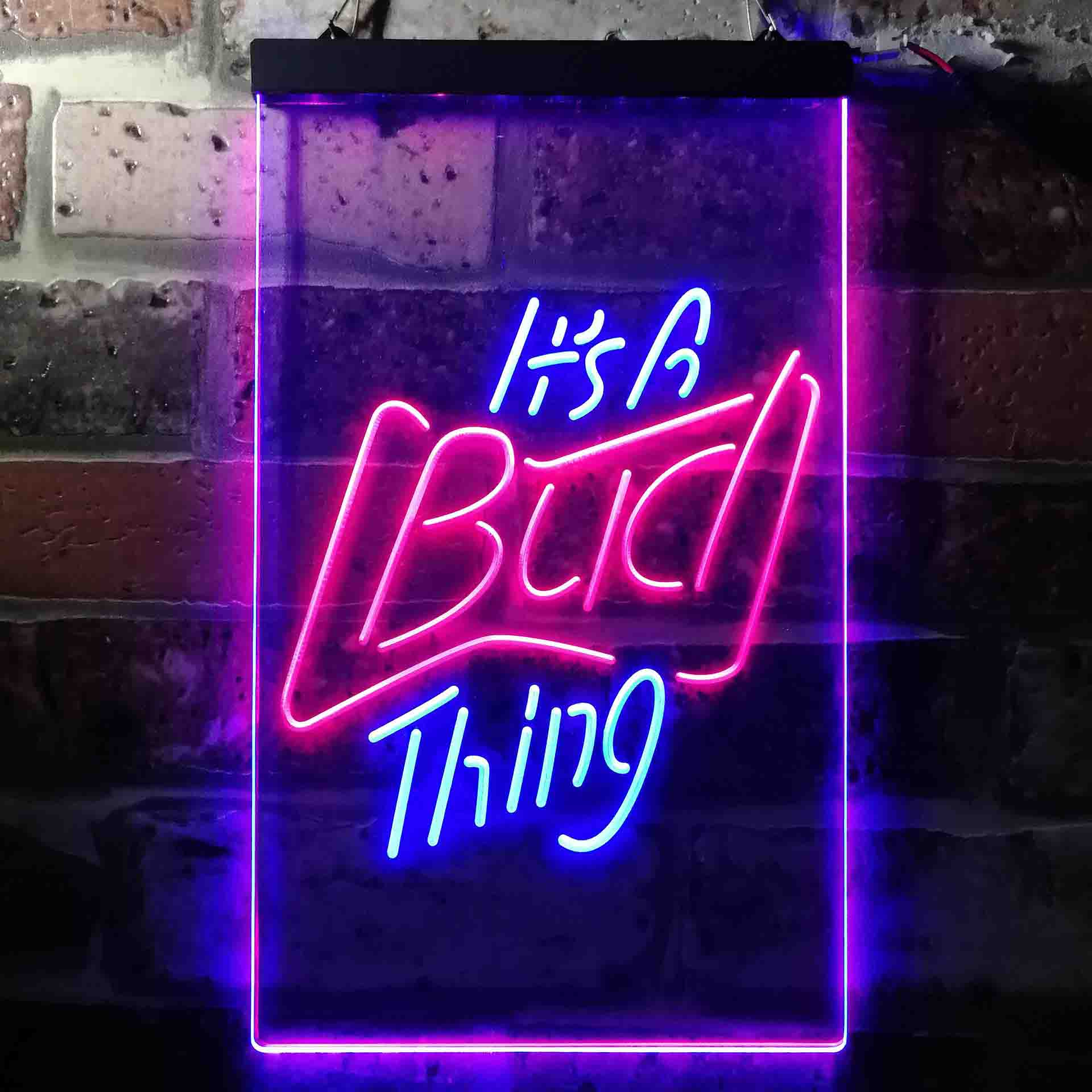 It's Bud Thing Beer Man Cave Bar Neon-Like LED Sign - ProLedSign