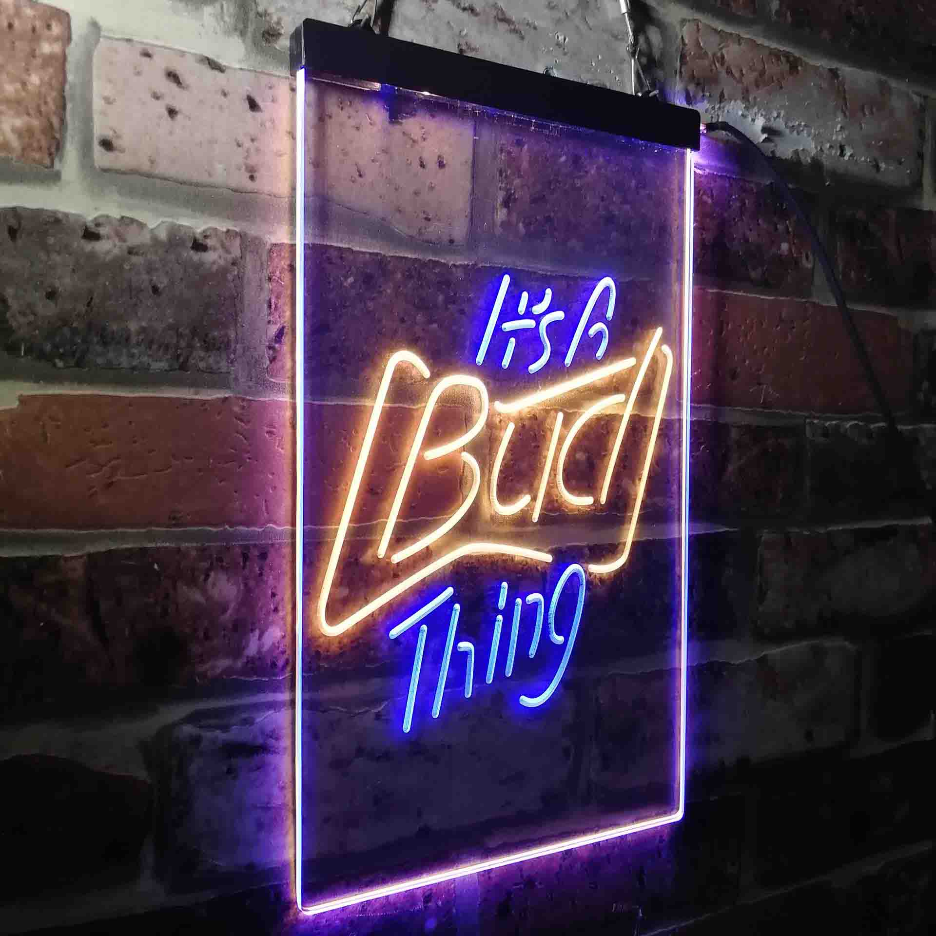 It's Bud Thing Beer Man Cave Bar Neon-Like LED Sign - ProLedSign