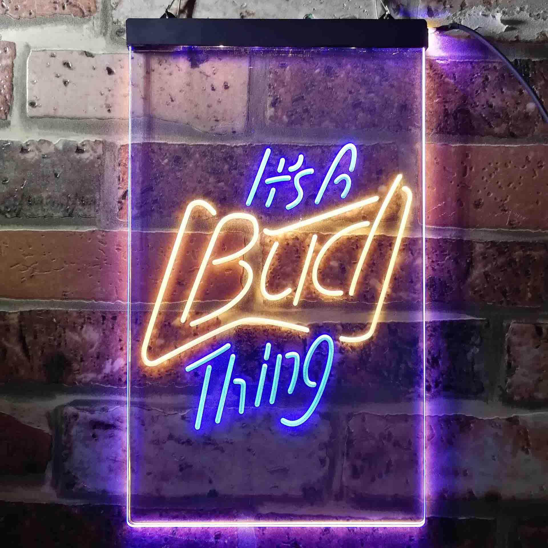 It's Bud Thing Beer Man Cave Bar Neon-Like LED Sign - ProLedSign