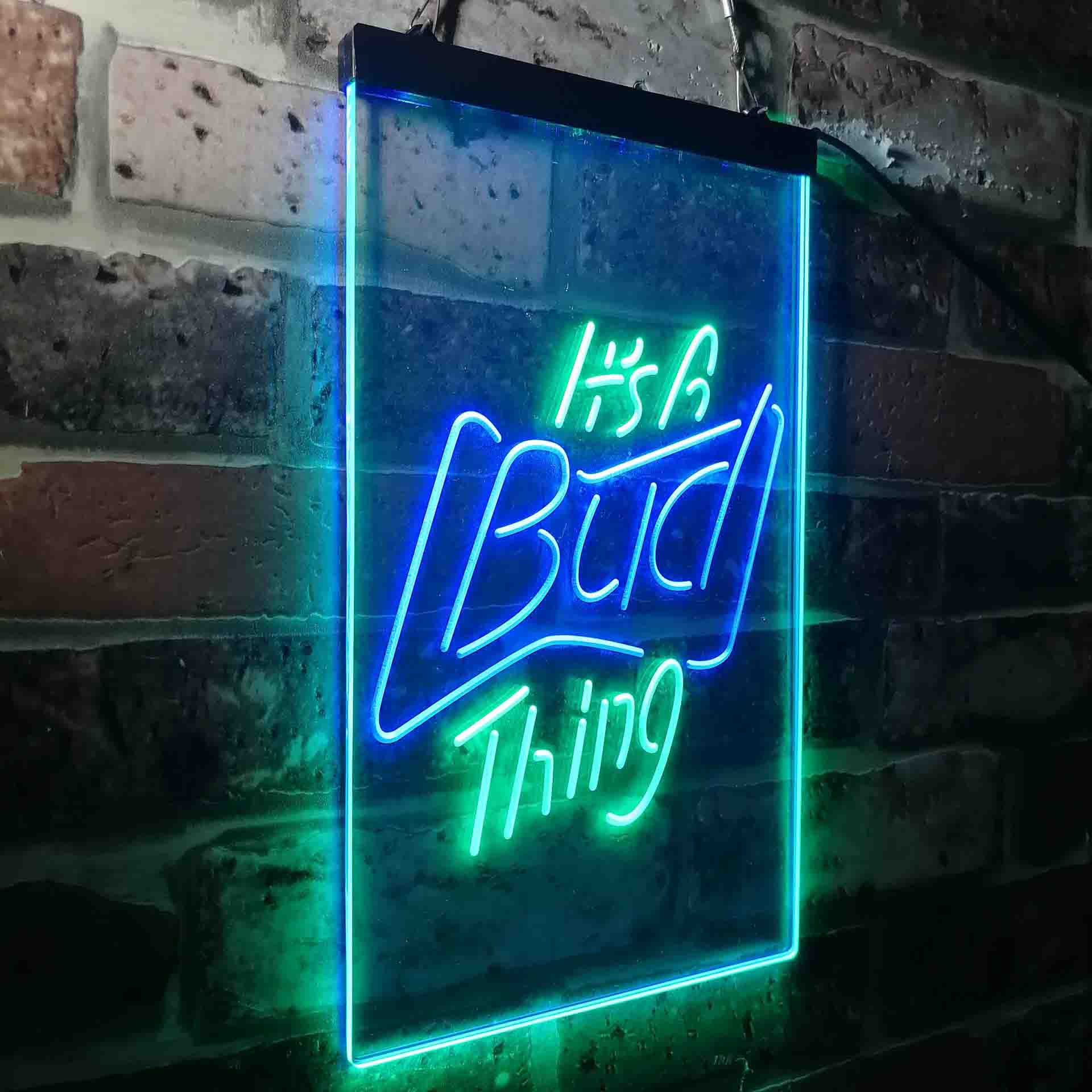 It's Bud Thing Beer Man Cave Bar Neon-Like LED Sign - ProLedSign