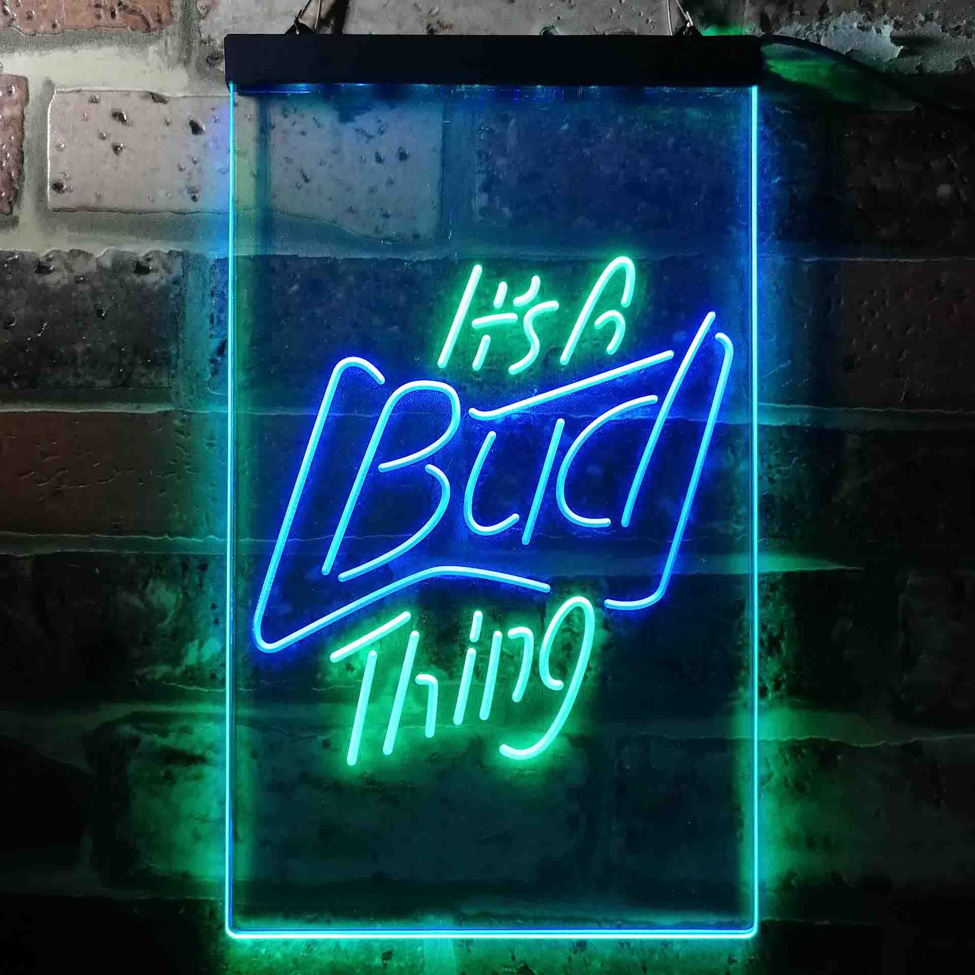 It's Bud Thing Beer Man Cave Bar Neon-Like LED Sign - ProLedSign