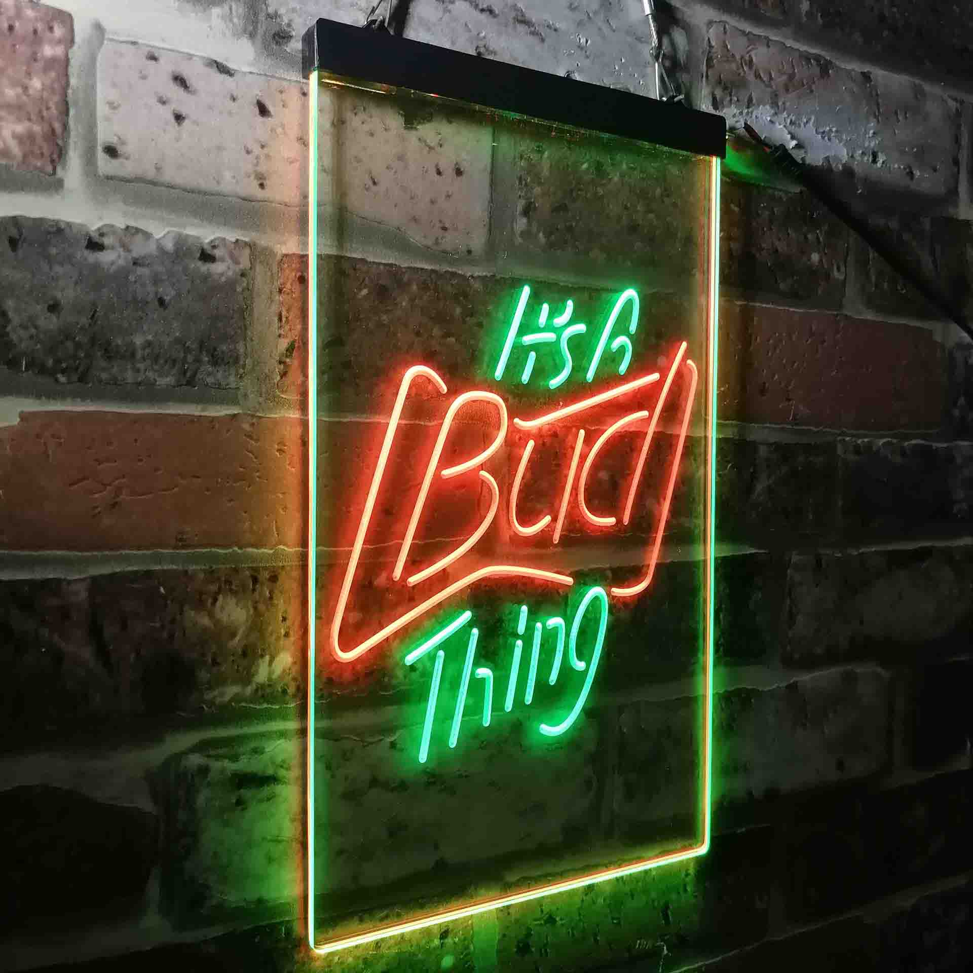 It's Bud Thing Beer Man Cave Bar Neon-Like LED Sign - ProLedSign