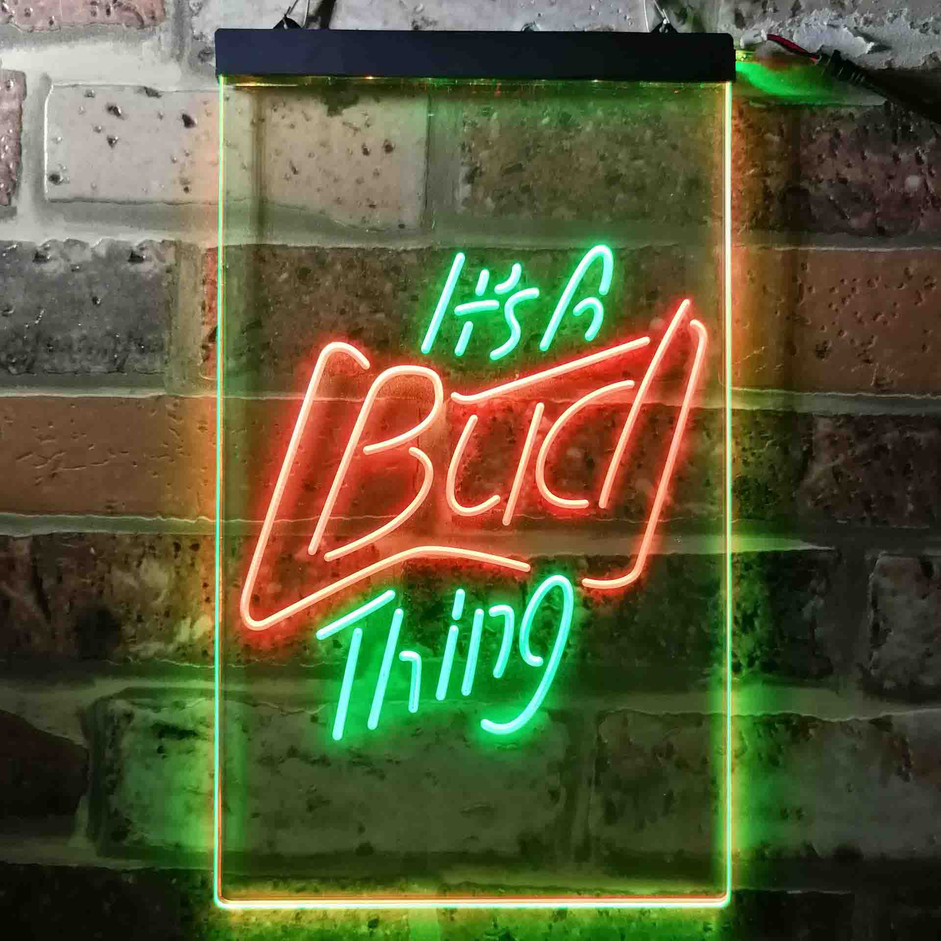 It's Bud Thing Beer Man Cave Bar Neon-Like LED Sign - ProLedSign