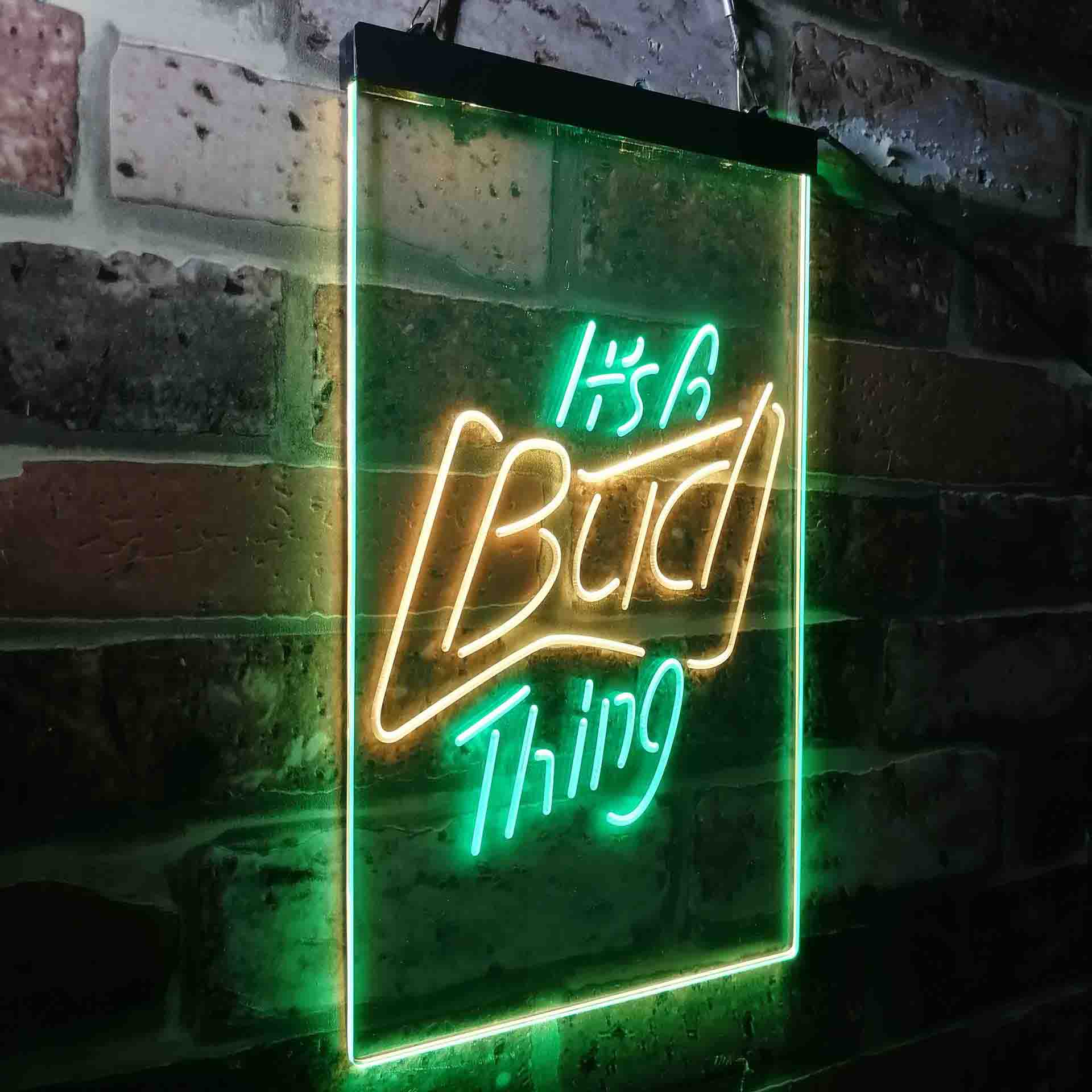 It's Bud Thing Beer Man Cave Bar Neon-Like LED Sign - ProLedSign