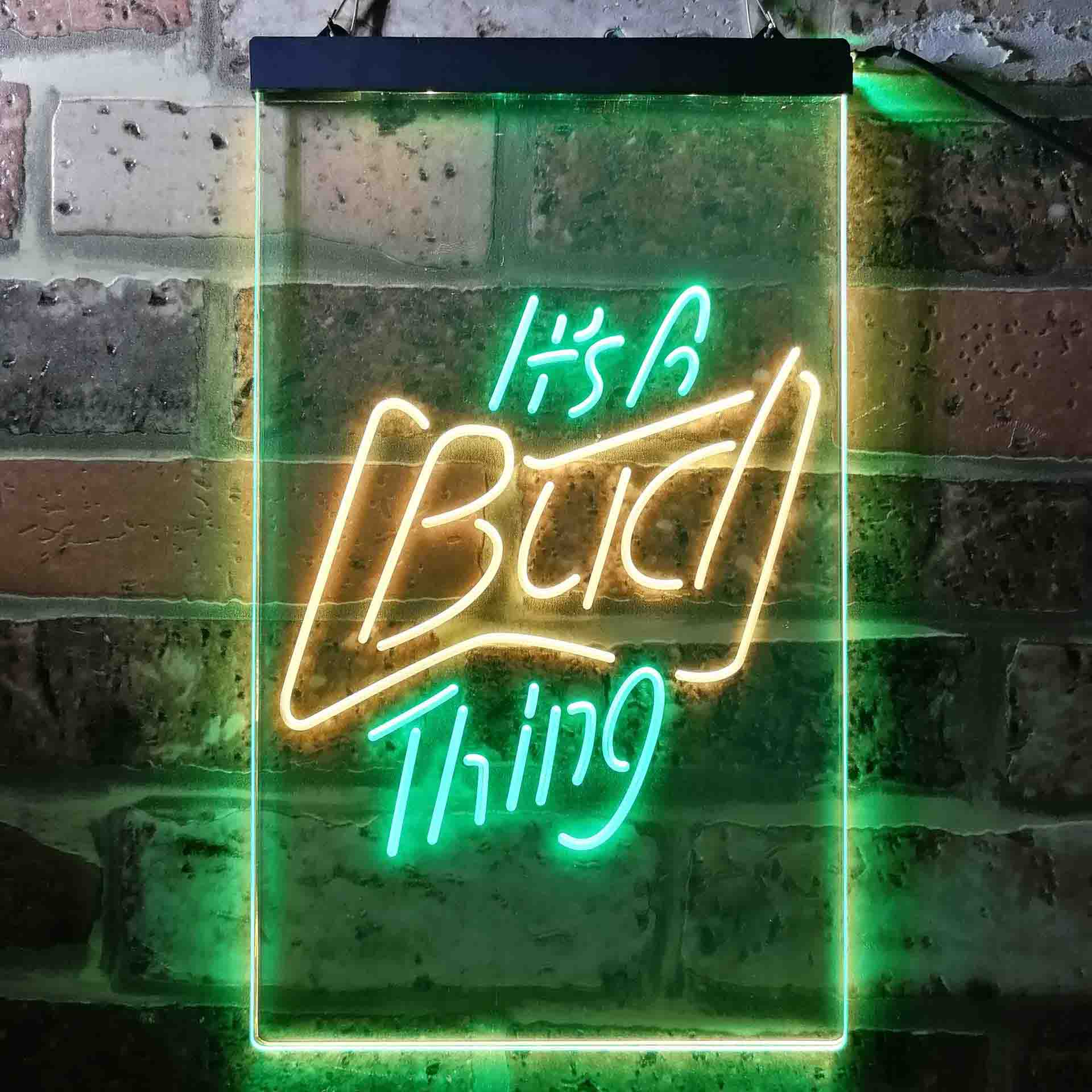 It's Bud Thing Beer Man Cave Bar Neon-Like LED Sign - ProLedSign