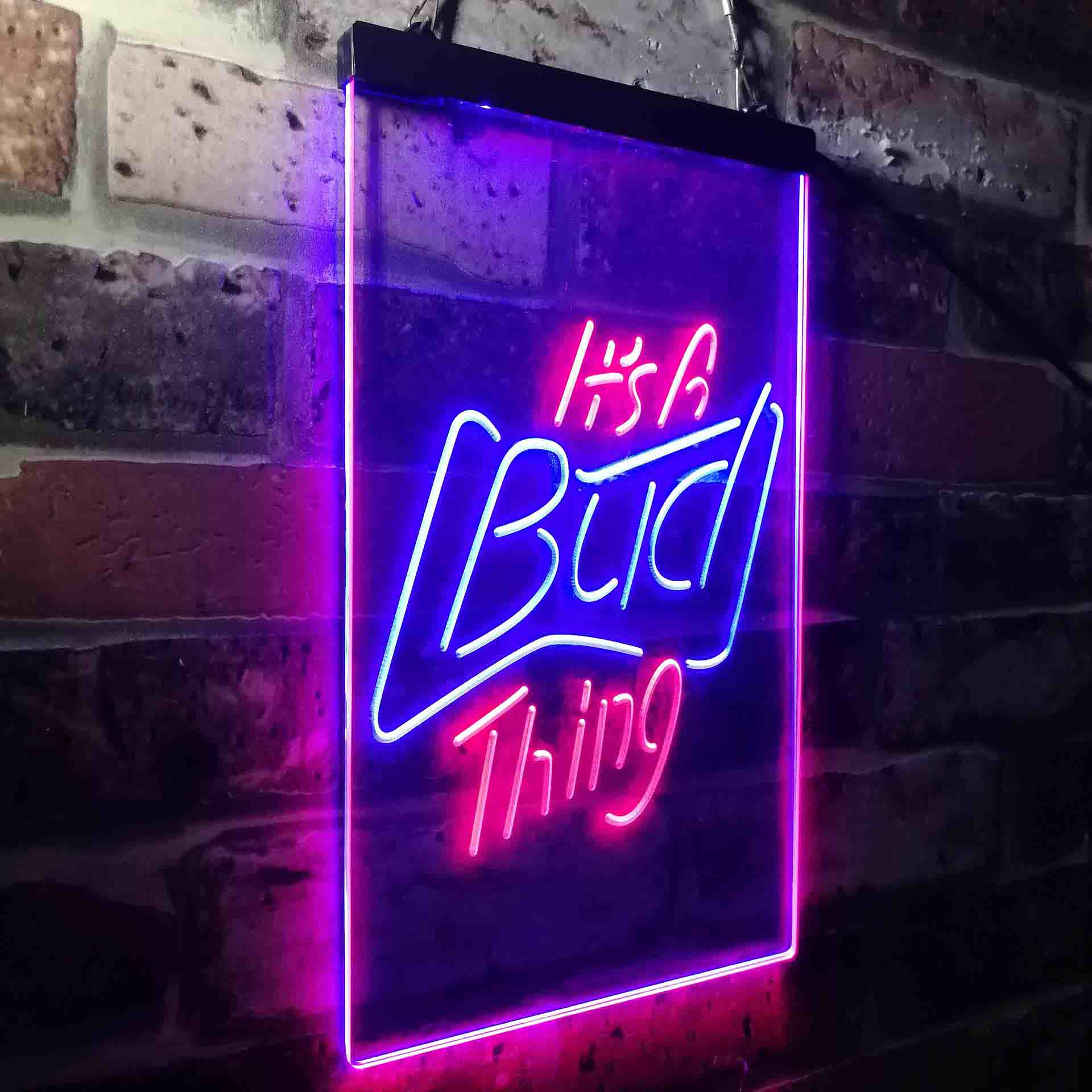 It's Bud Thing Beer Man Cave Bar Neon-Like LED Sign - ProLedSign