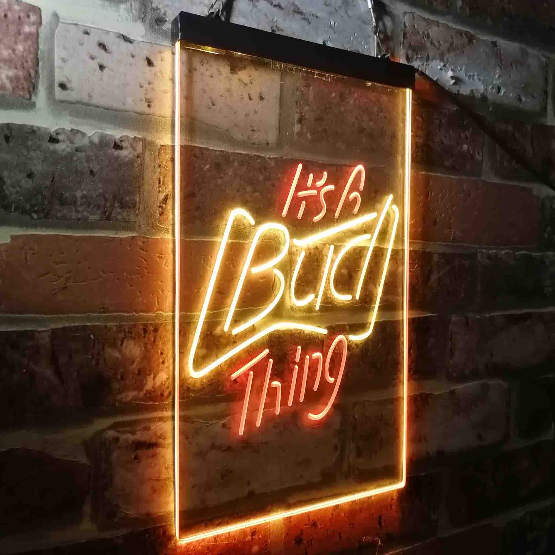 It's Bud Thing Beer Man Cave Bar Neon-Like LED Sign - ProLedSign