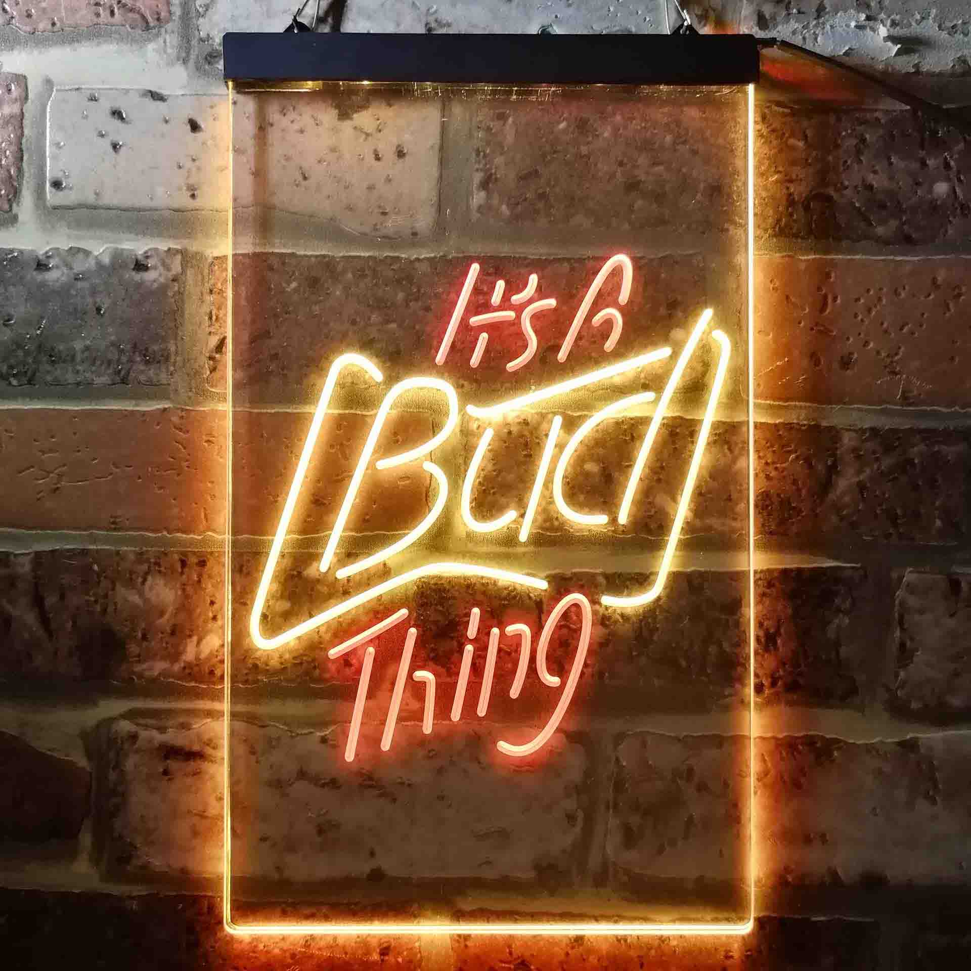 It's Bud Thing Beer Man Cave Bar Neon-Like LED Sign - ProLedSign