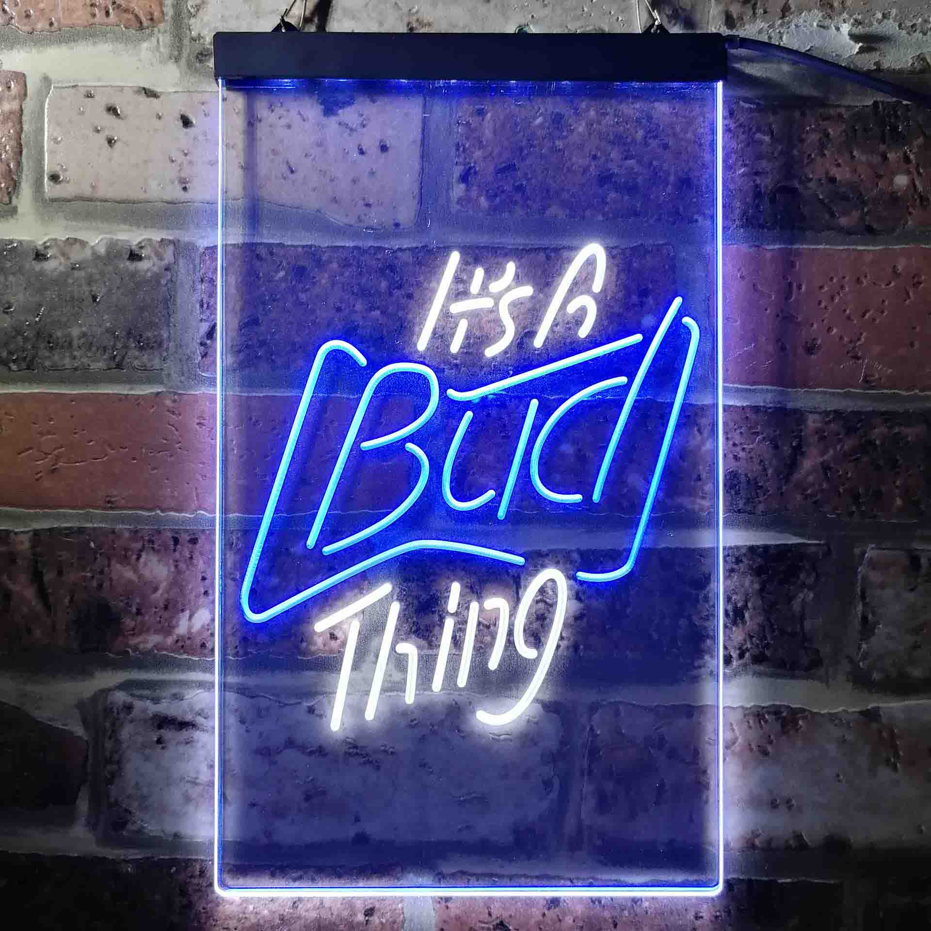 It's Bud Thing Beer Man Cave Bar Neon-Like LED Sign - ProLedSign