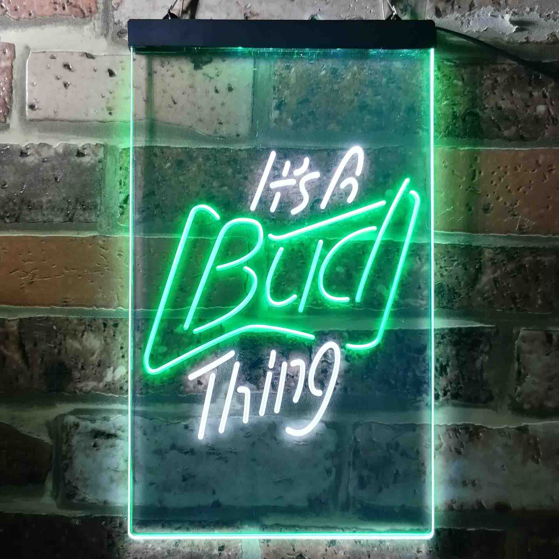 It's Bud Thing Beer Man Cave Bar Neon-Like LED Sign - ProLedSign