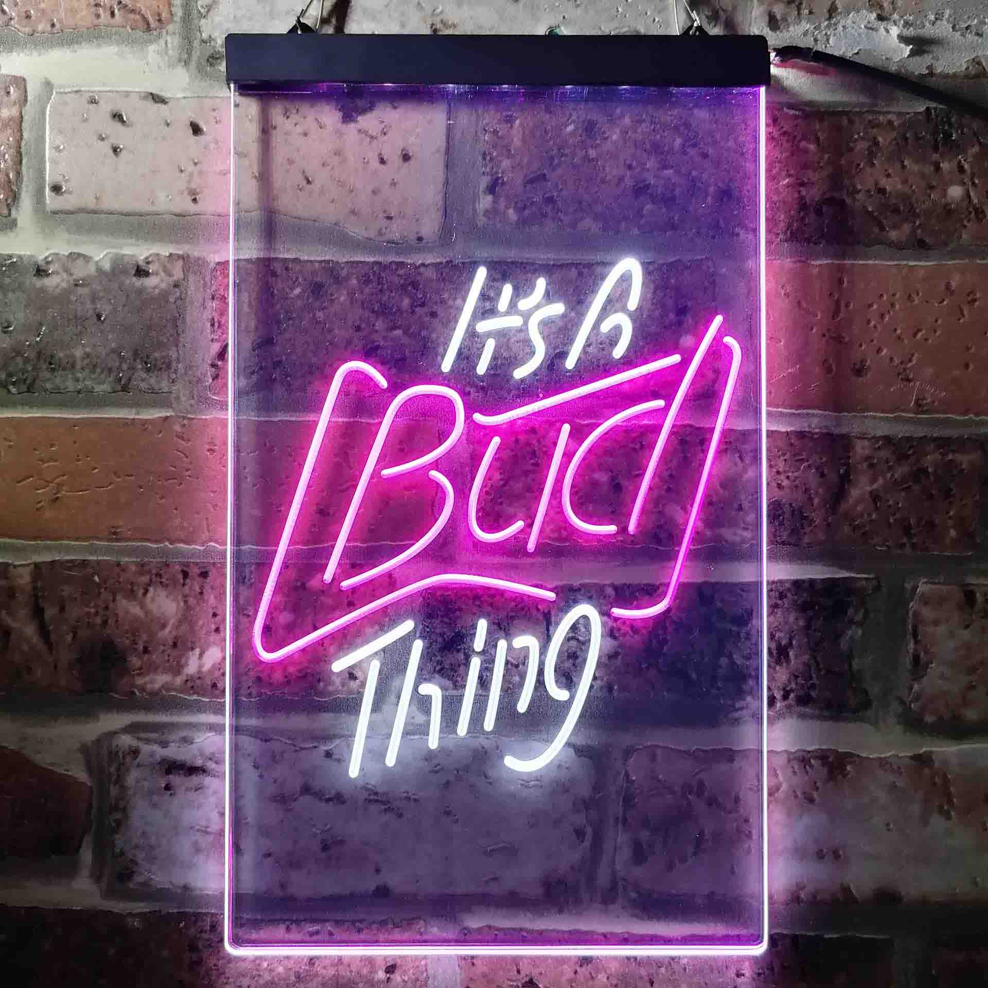 It's Bud Thing Beer Man Cave Bar Neon-Like LED Sign - ProLedSign