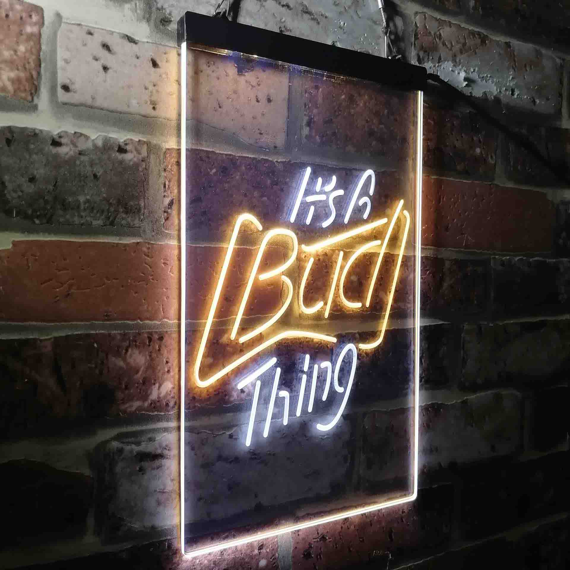 It's Bud Thing Beer Man Cave Bar Neon-Like LED Sign - ProLedSign