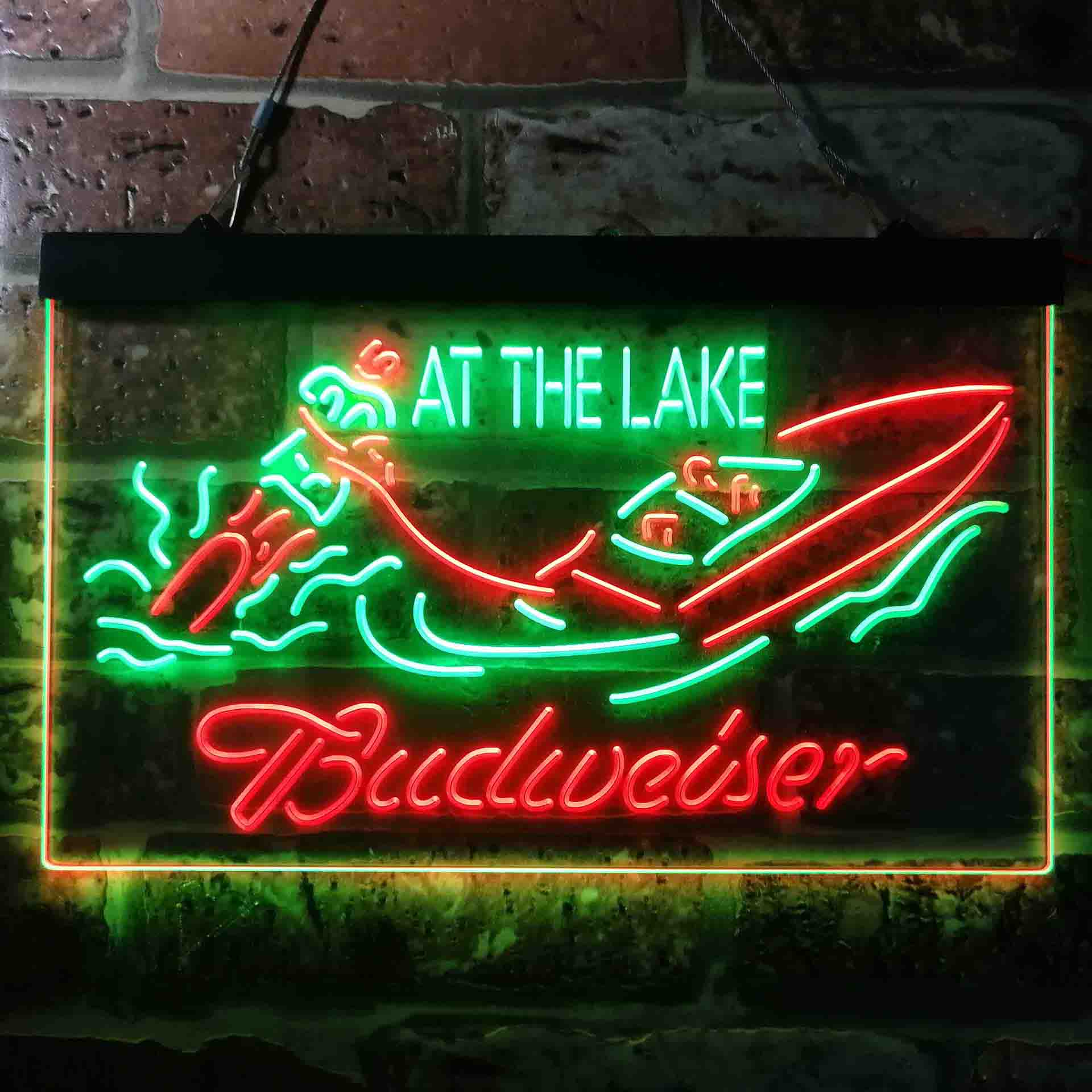 Budweiser At the Lake Cabin Neon-Like LED Sign