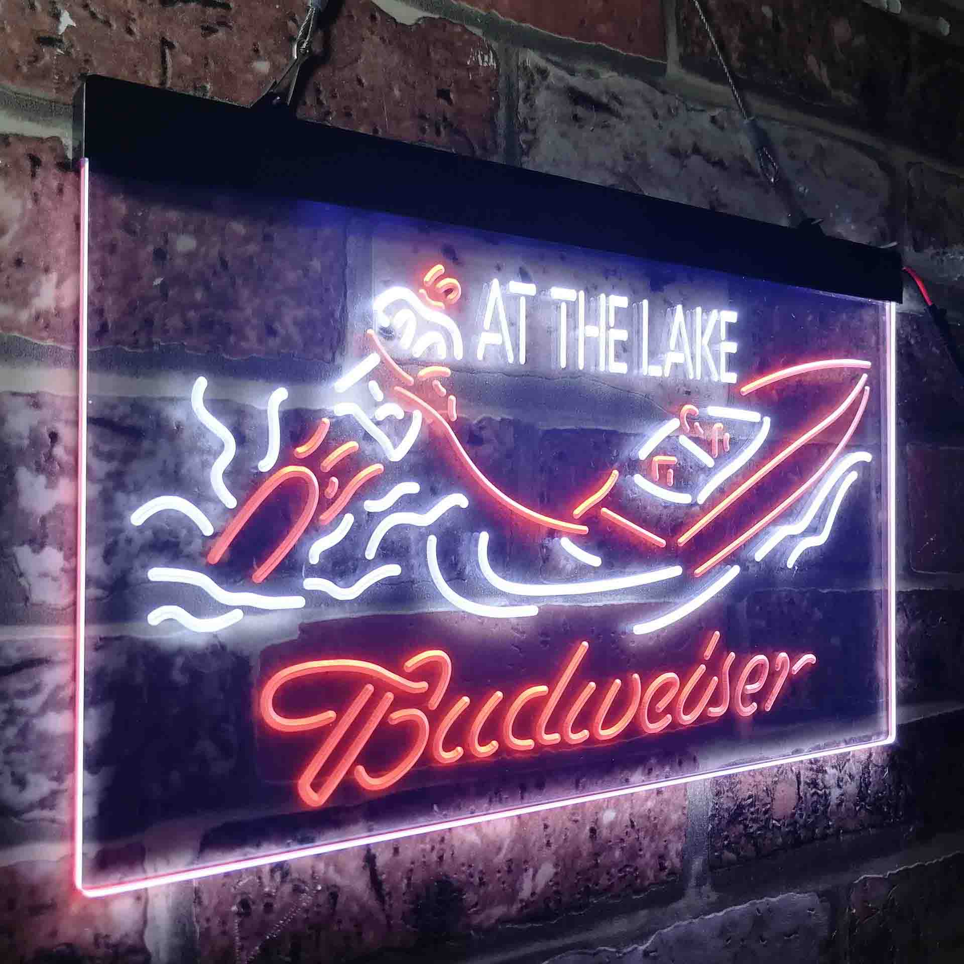 Budweiser At the Lake Neon LED Sign