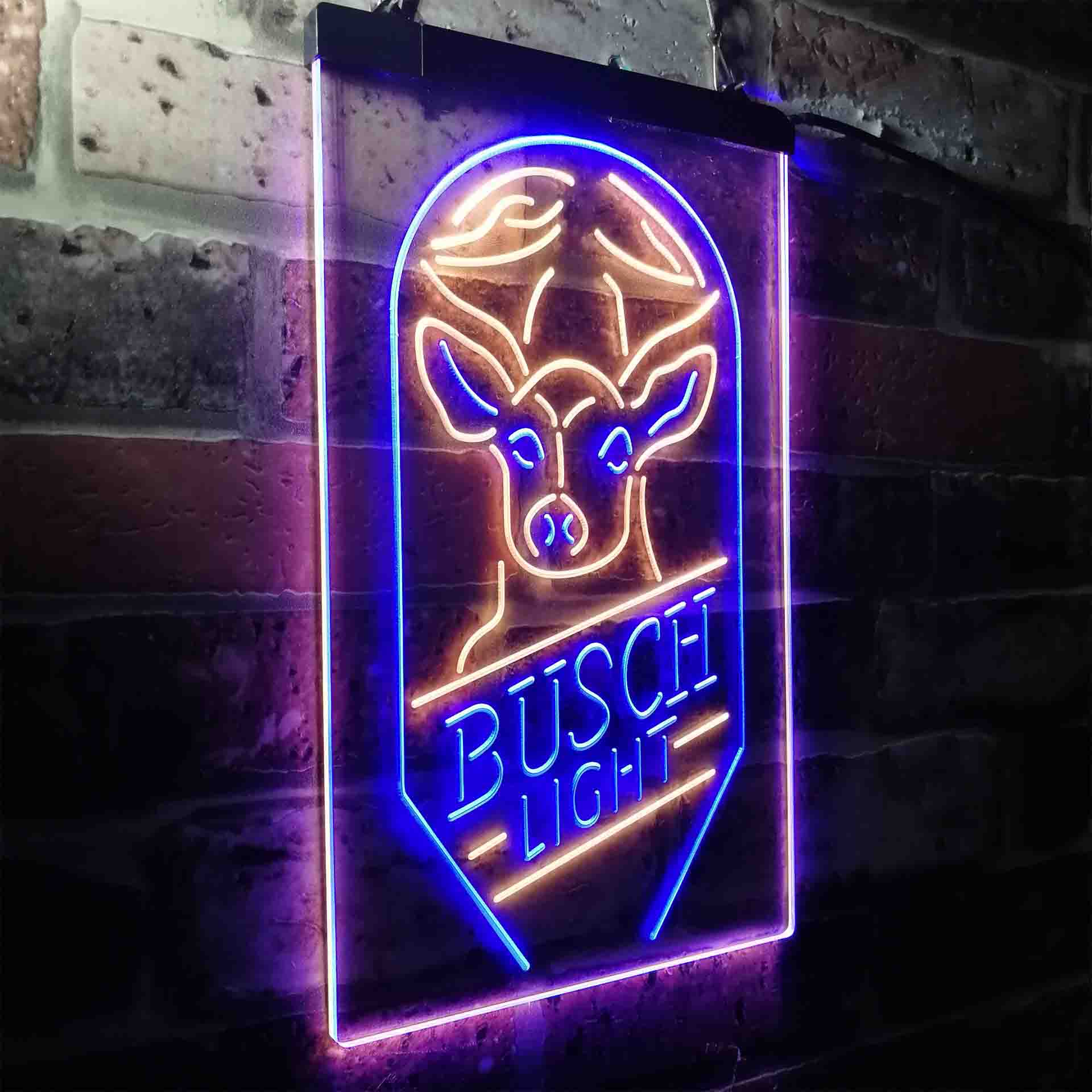 Busch Beer Deer Vertical Neon-Like LED Sign