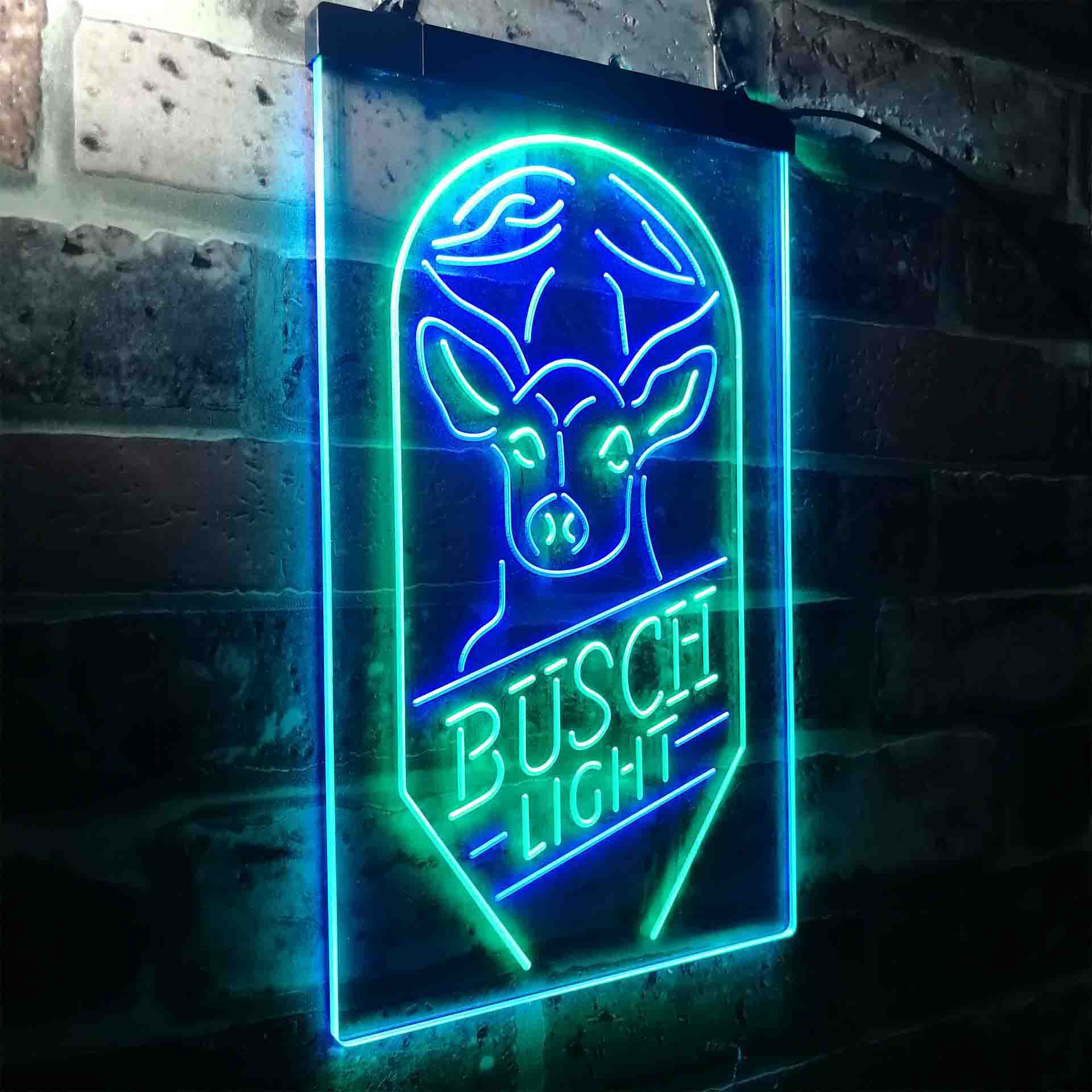 Busch Beer Deer Vertical Neon-Like LED Sign