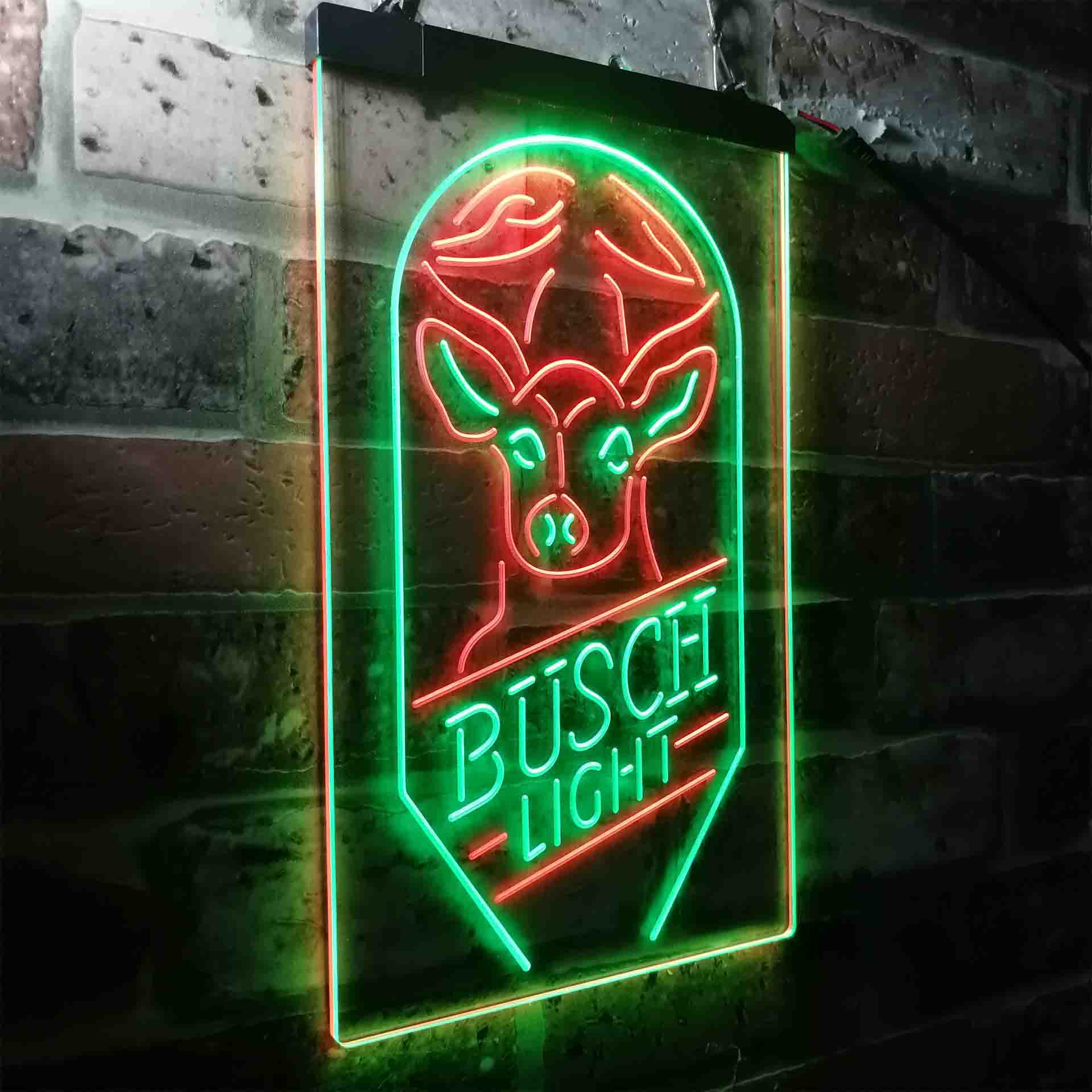 Busch Beer Deer Vertical Neon-Like LED Sign