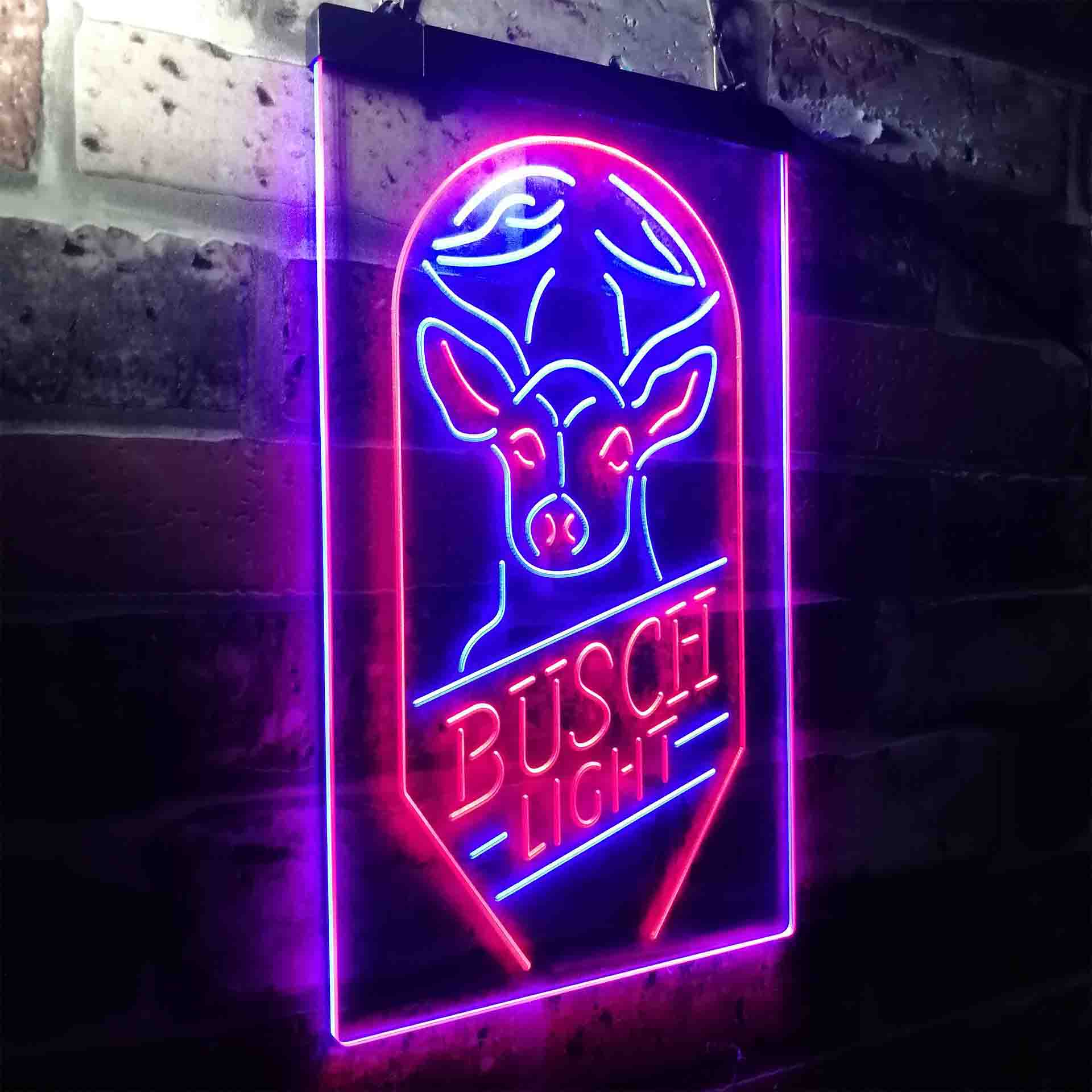 Busch Beer Deer Vertical Neon-Like LED Sign