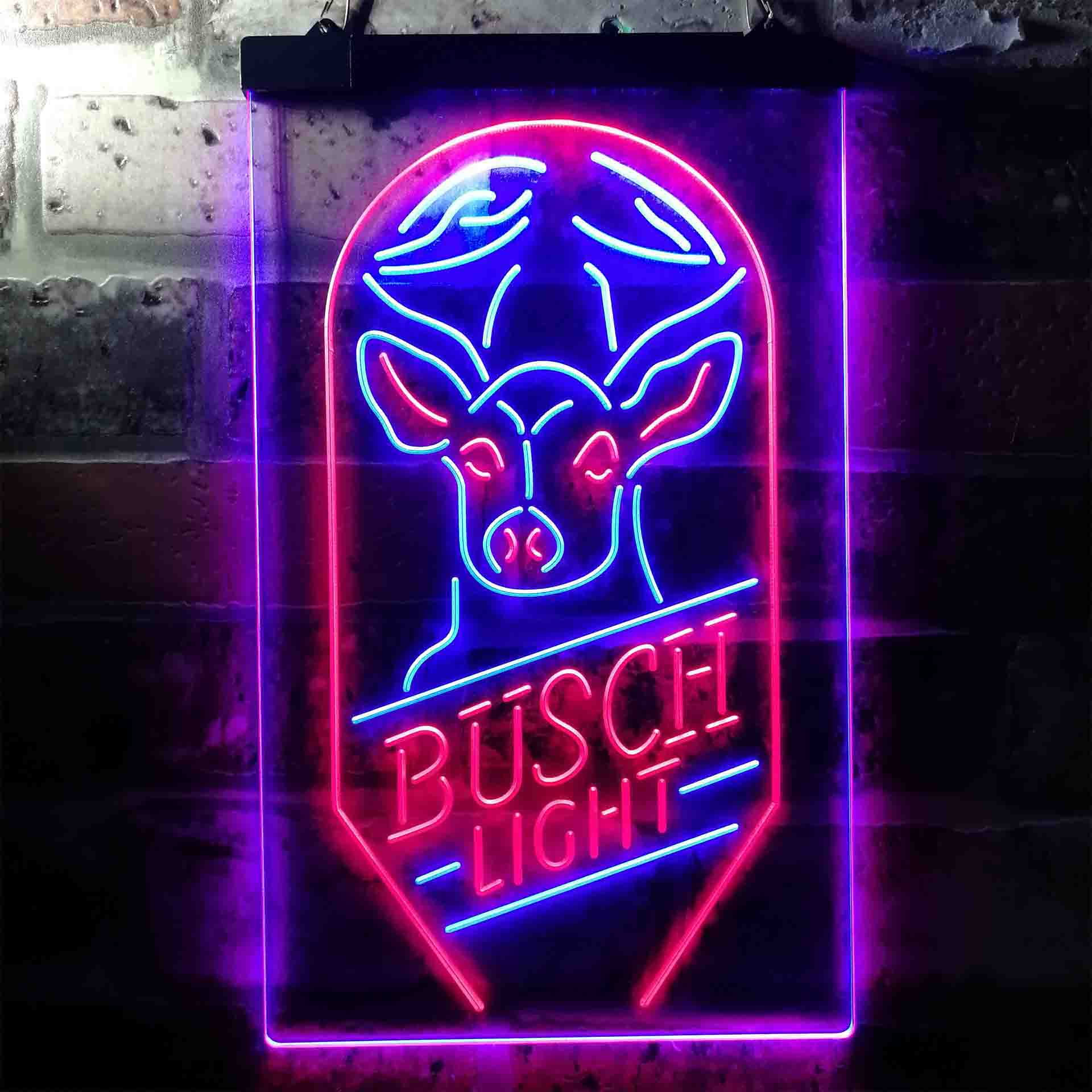 Busch Beer Deer Vertical Neon-Like LED Sign