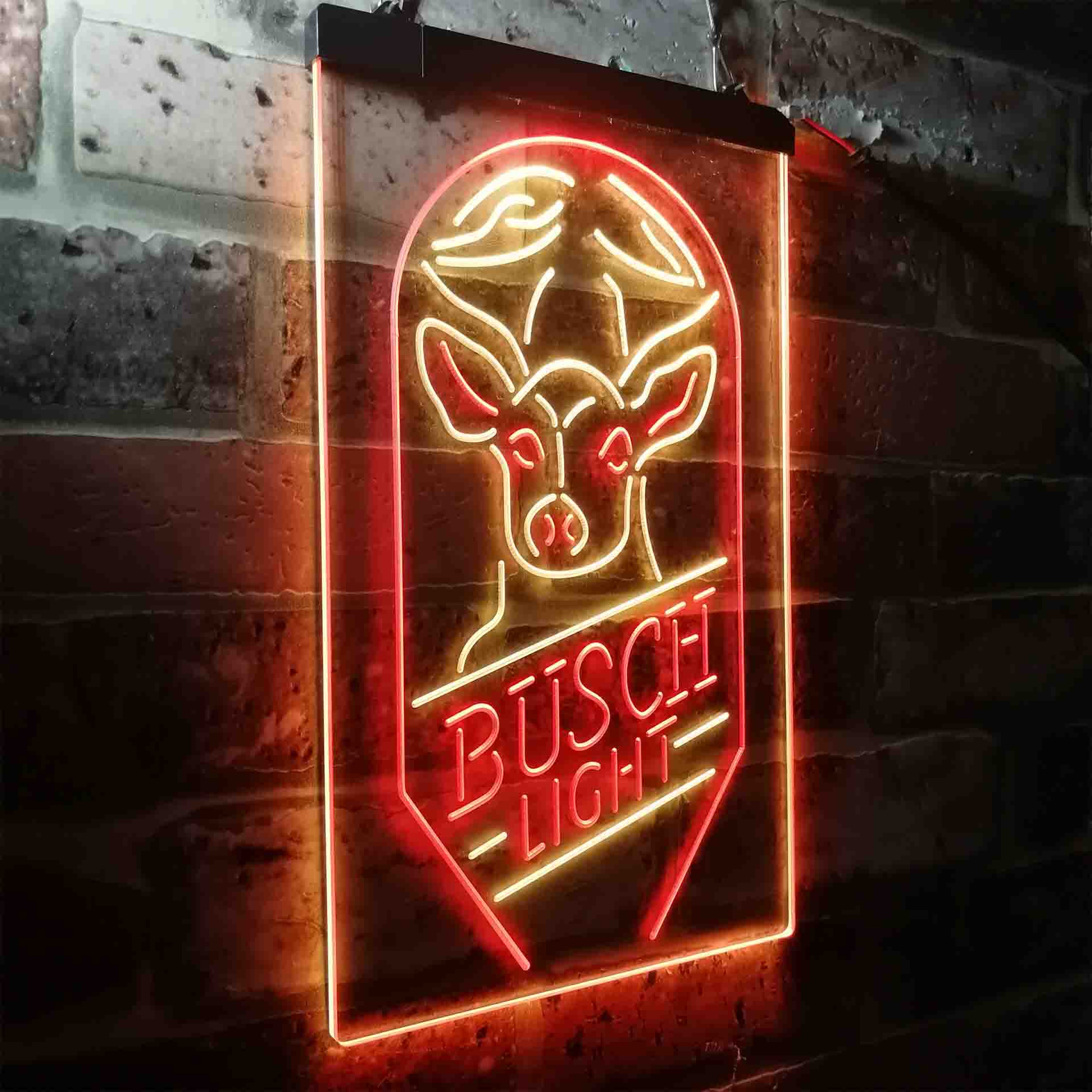 Busch Beer Deer Vertical Neon-Like LED Sign