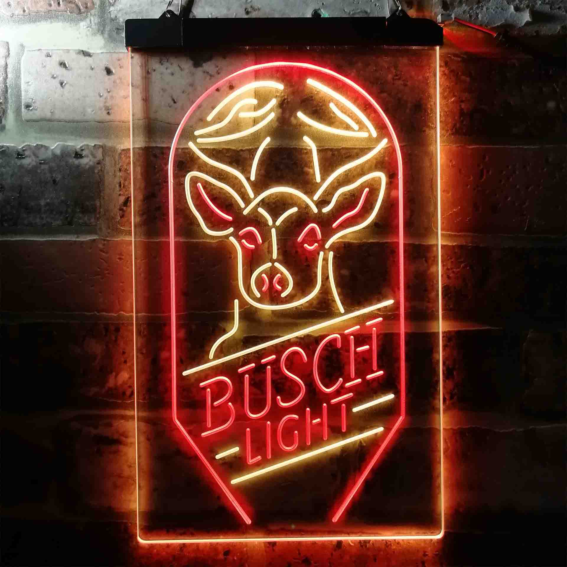 Busch Beer Deer Vertical Neon-Like LED Sign