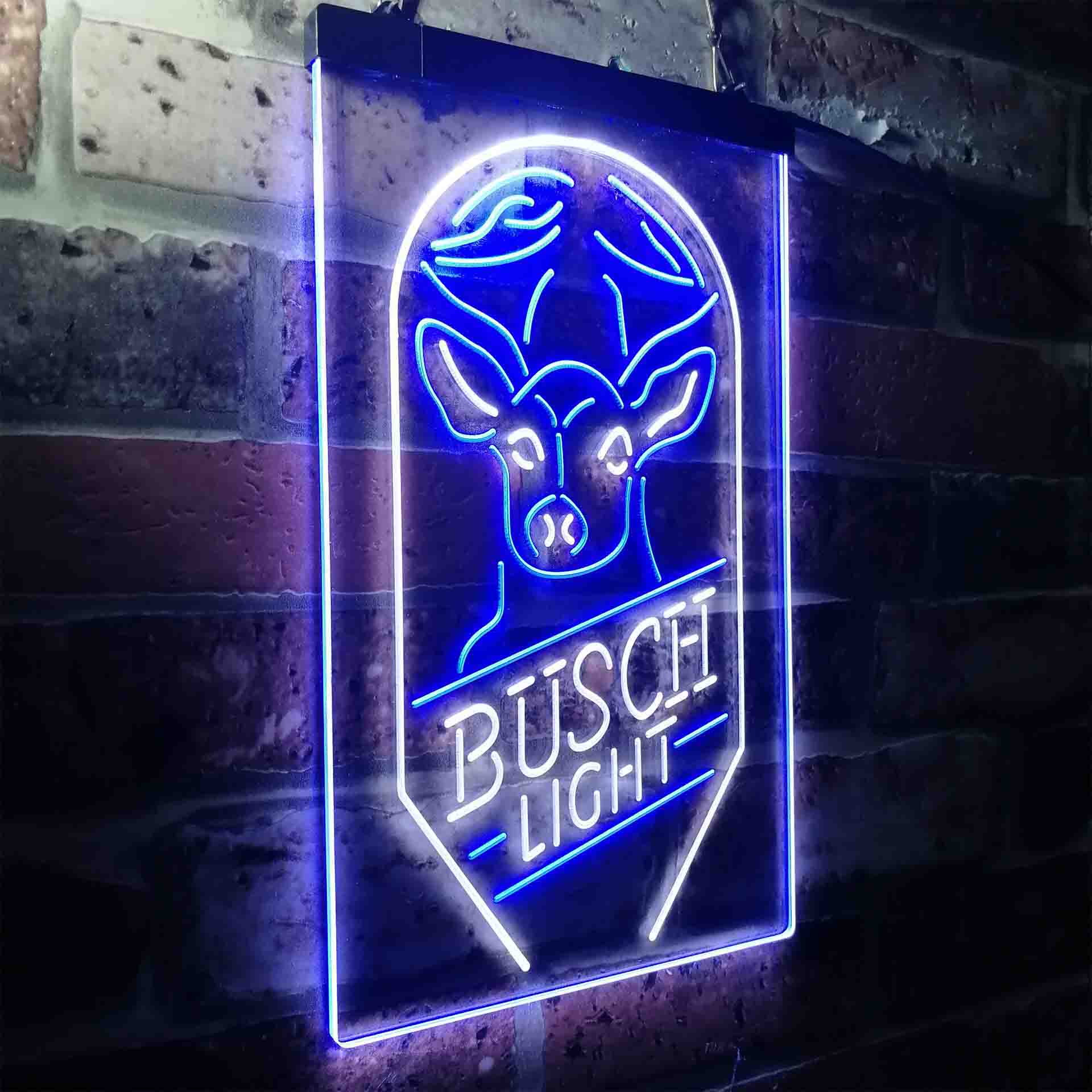 Busch Beer Deer Vertical Neon-Like LED Sign