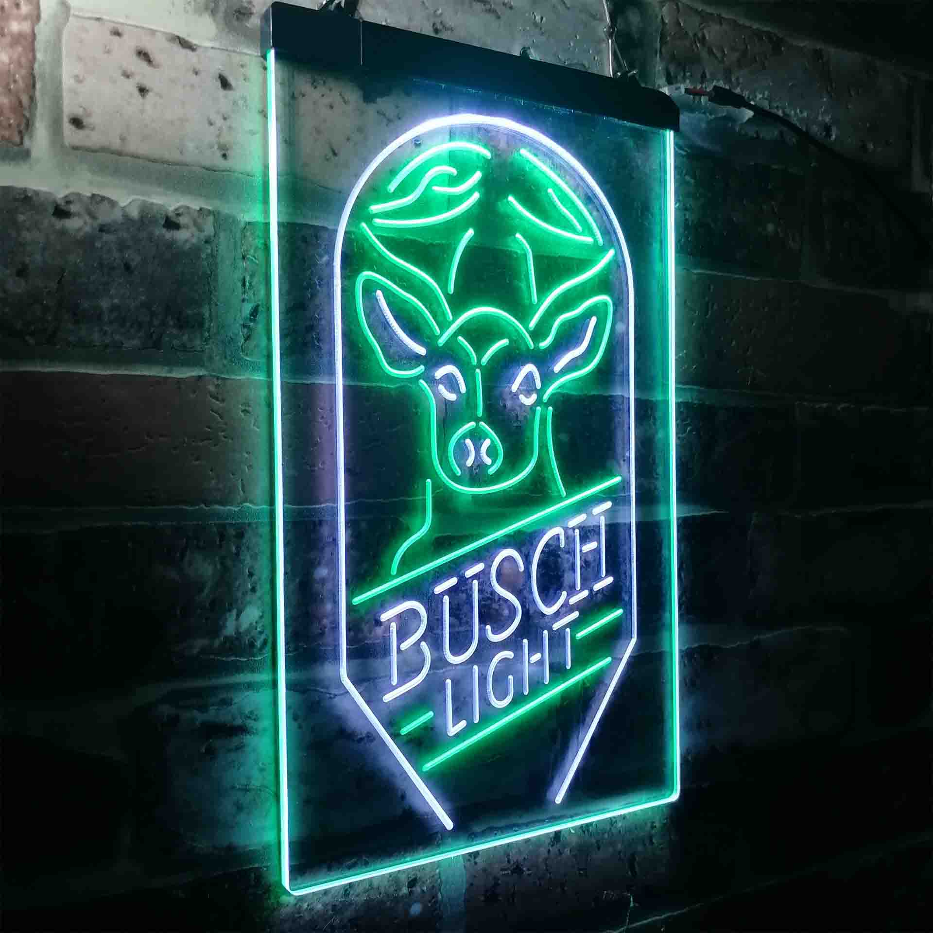 Busch Beer Deer Vertical Neon-Like LED Sign