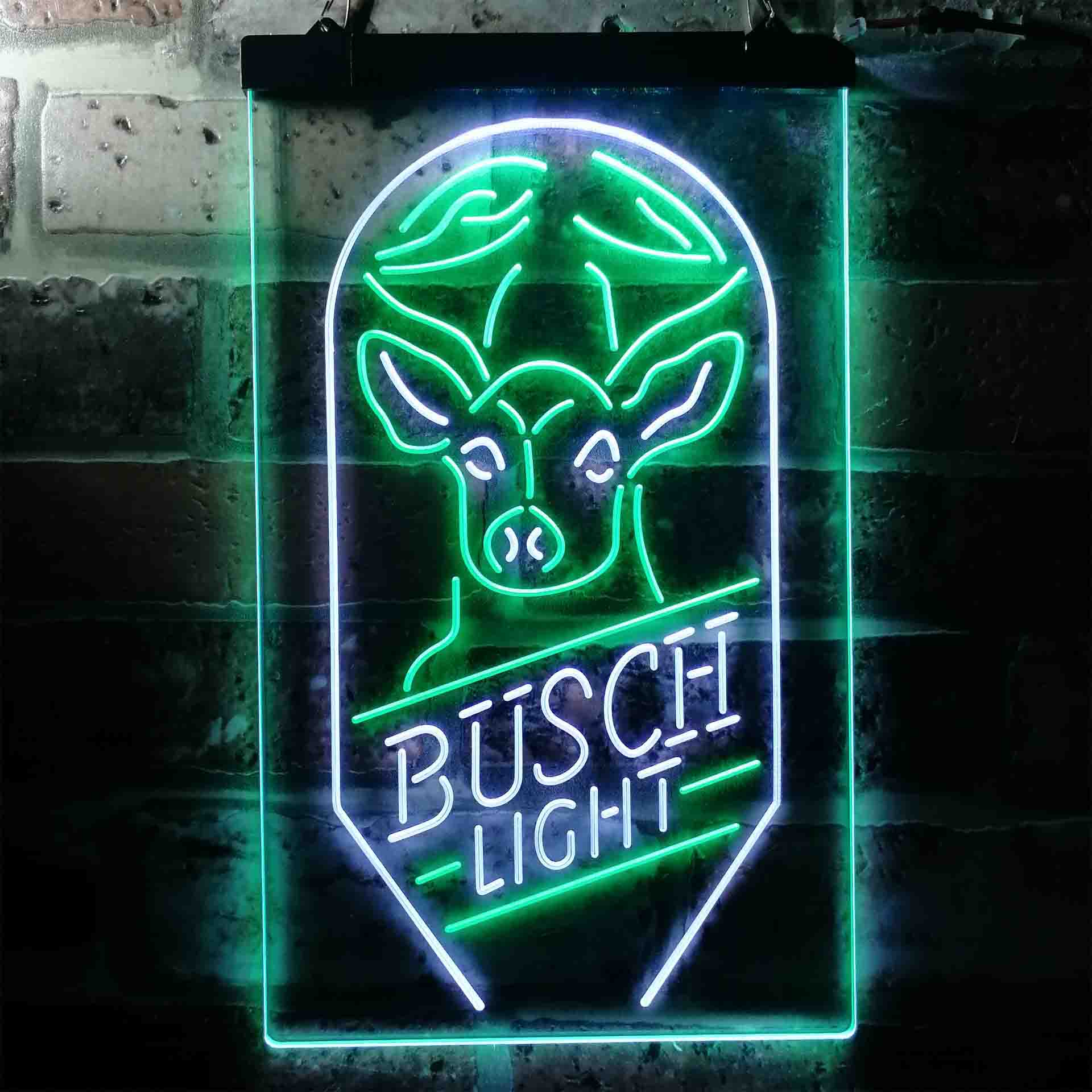 Busch Beer Deer Vertical Neon-Like LED Sign