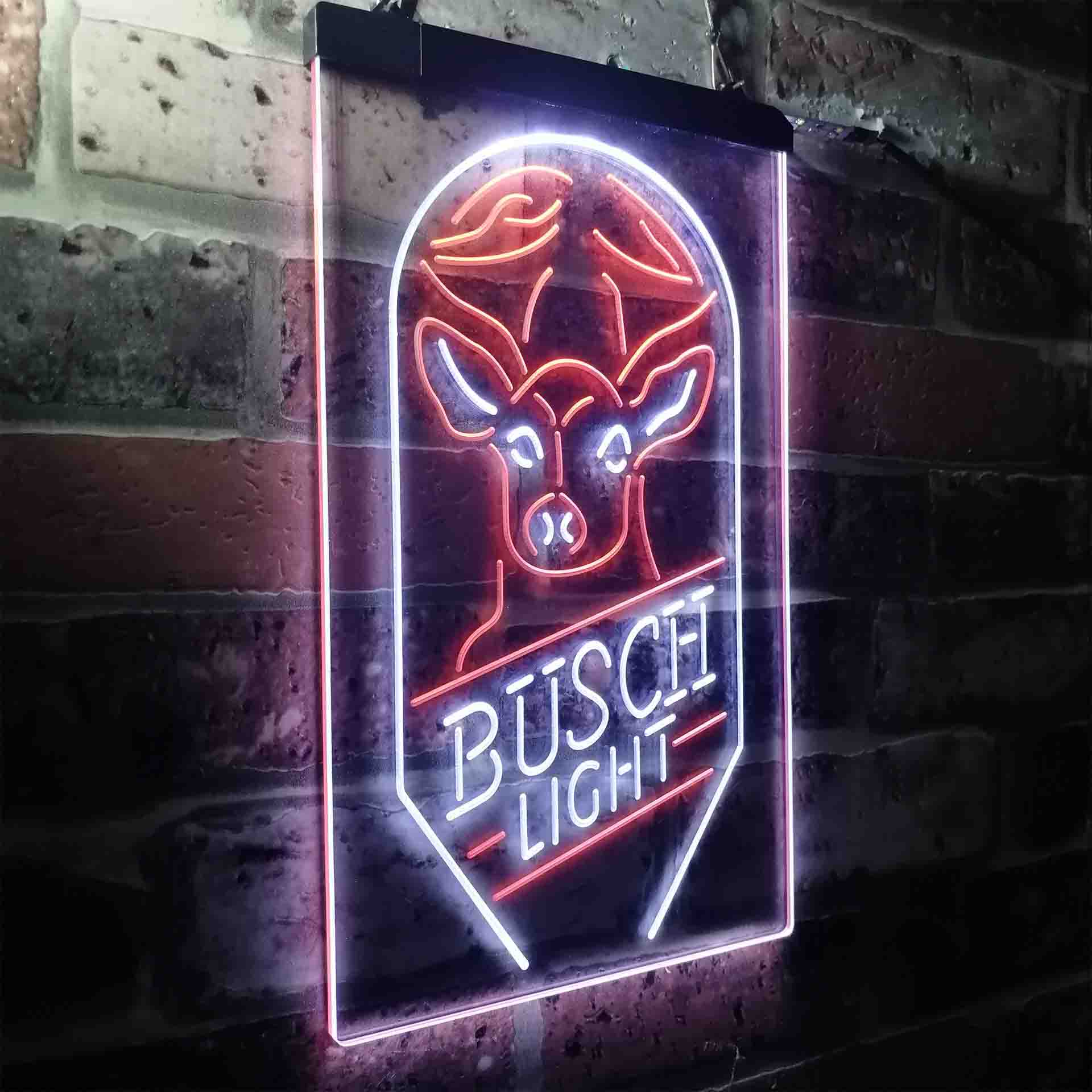 Busch Beer Deer Vertical Neon-Like LED Sign