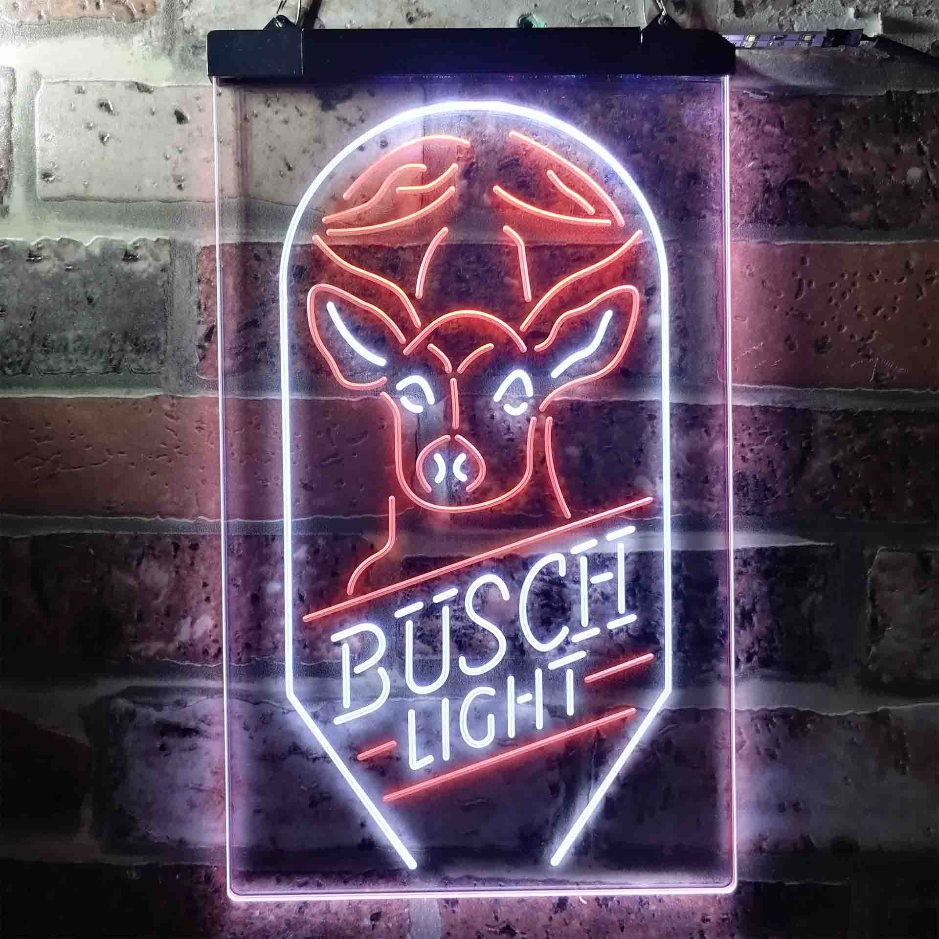 Busch Beer Deer Vertical Neon-Like LED Sign