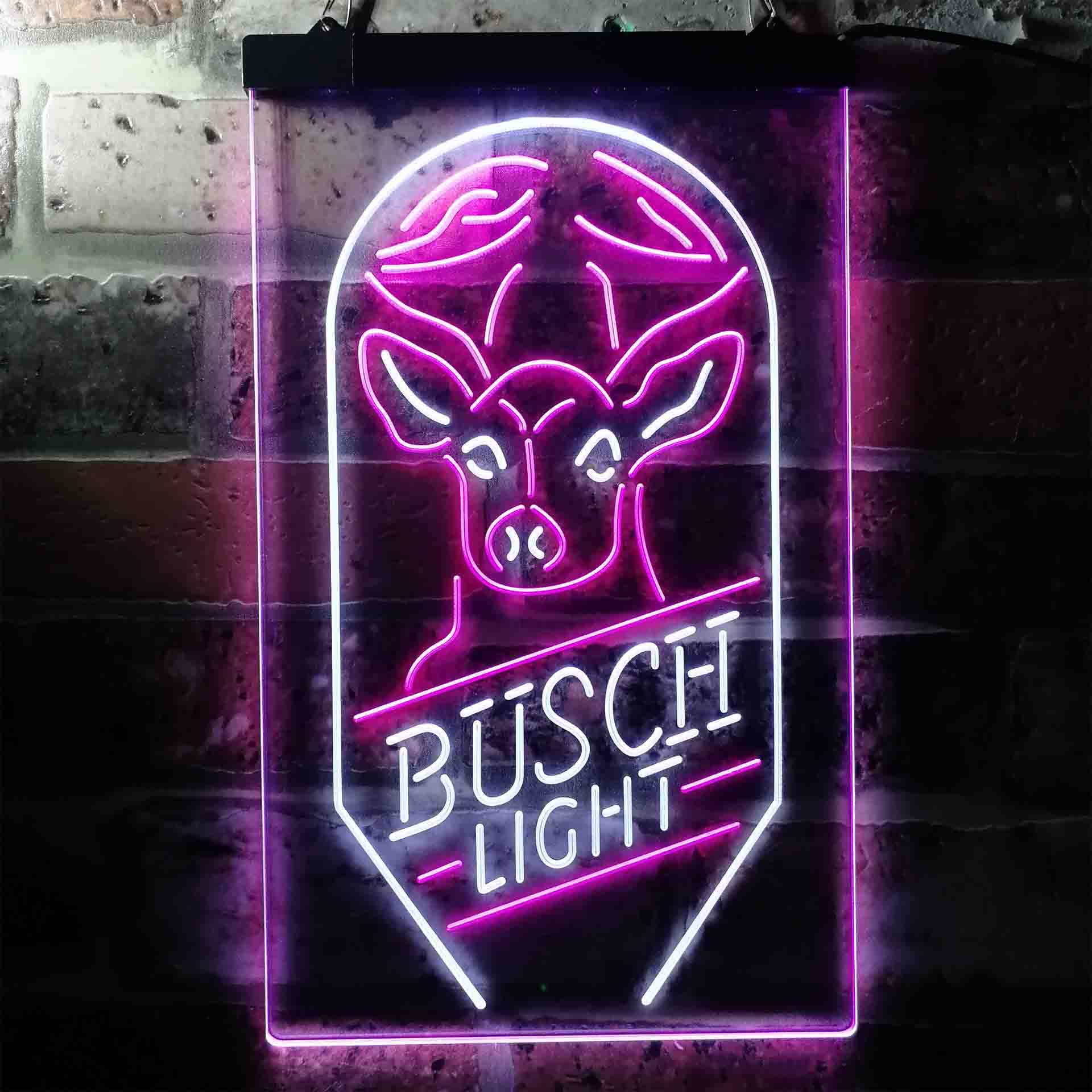 Busch Beer Deer Vertical Neon-Like LED Sign