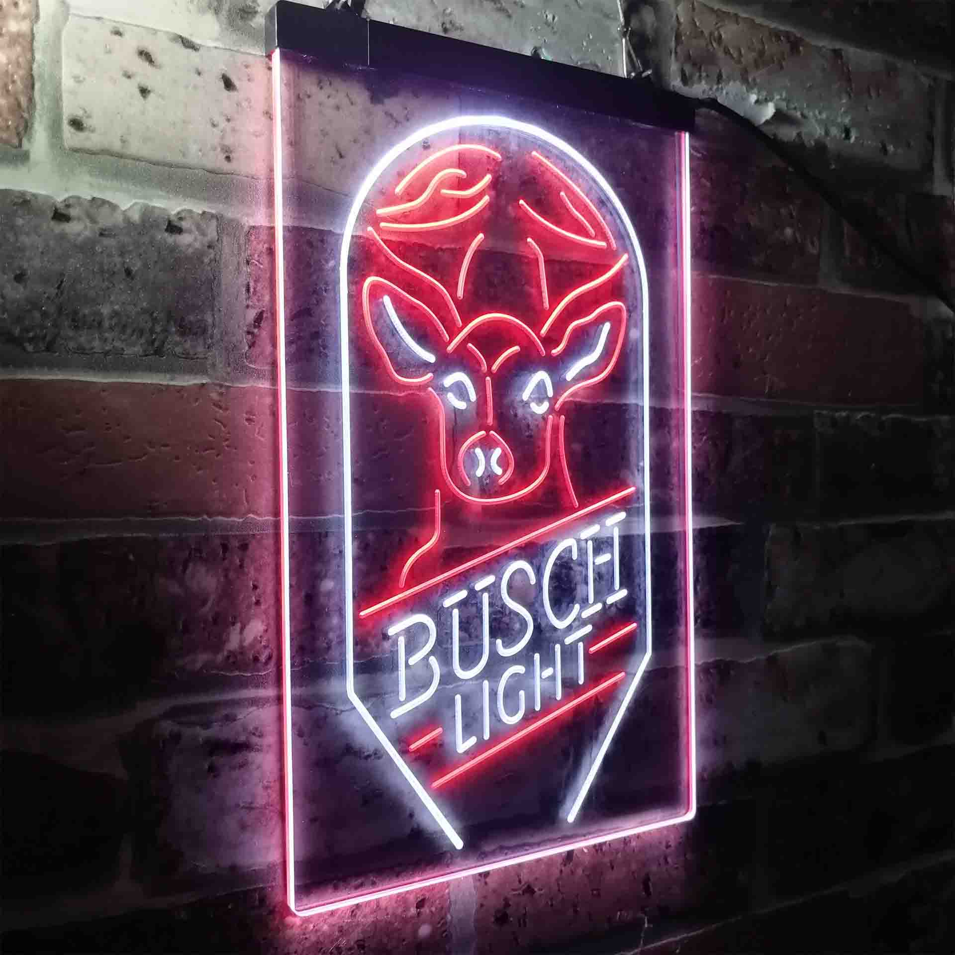 Busch Beer Deer Vertical Neon-Like LED Sign