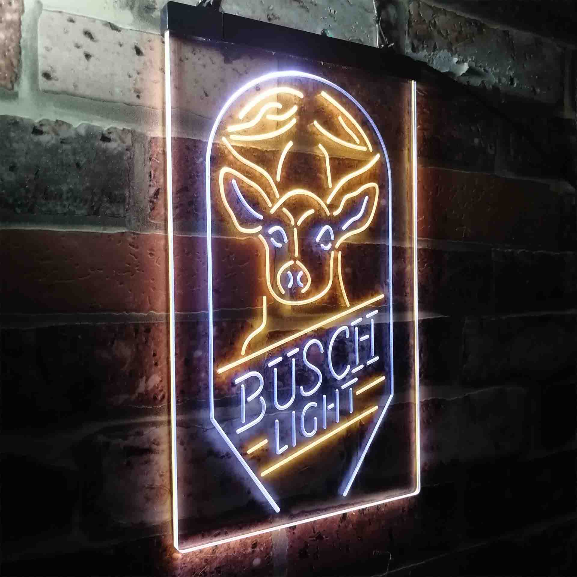 Busch Beer Deer Vertical Neon-Like LED Sign