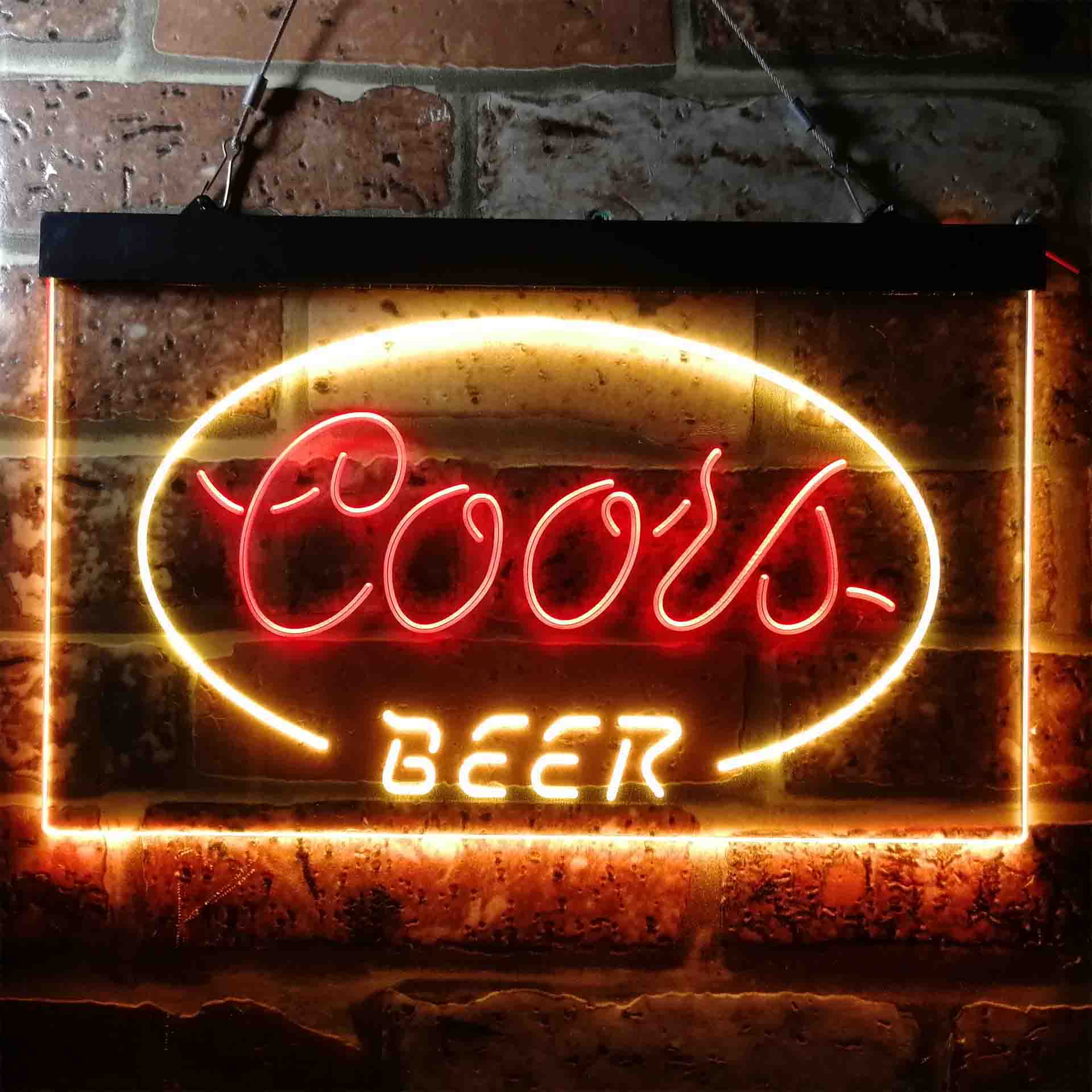 Coors Beer Oval Classic Neon-Like LED Sign