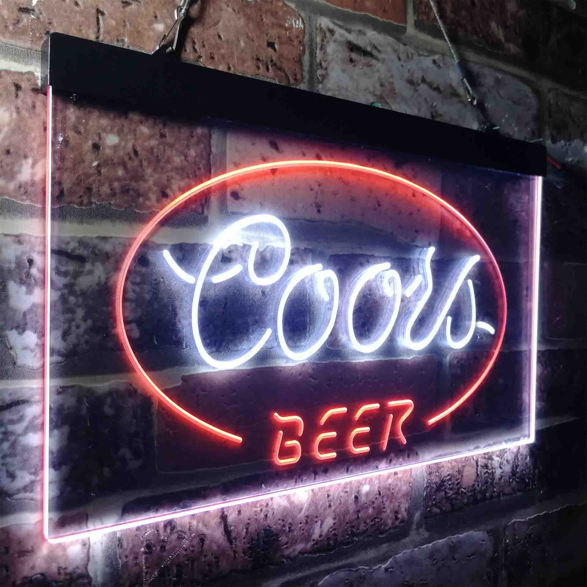 Coors Beer Oval Classic Neon-Like LED Sign