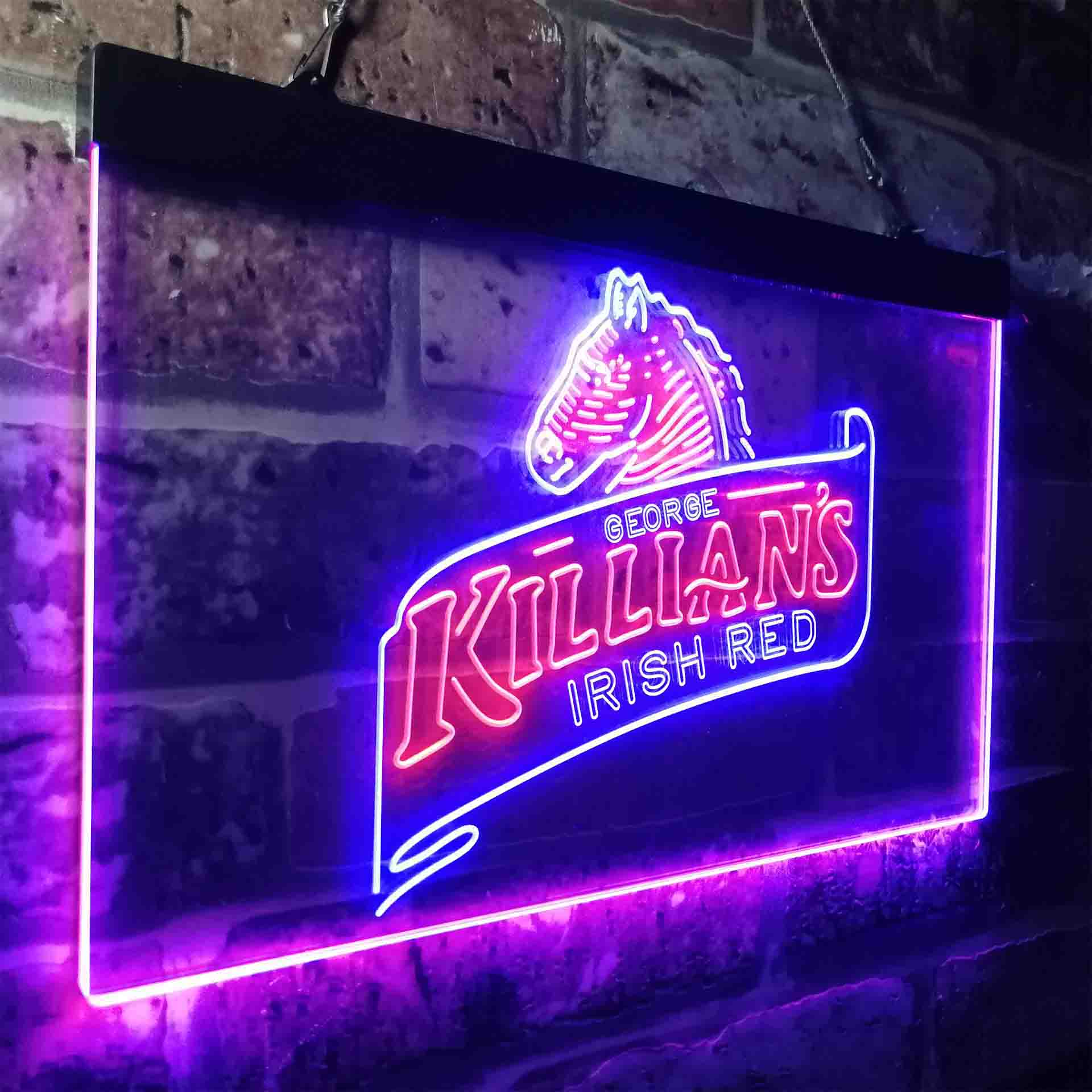 Killian's Beer Irish Red Horse Head Neon-Like LED Sign