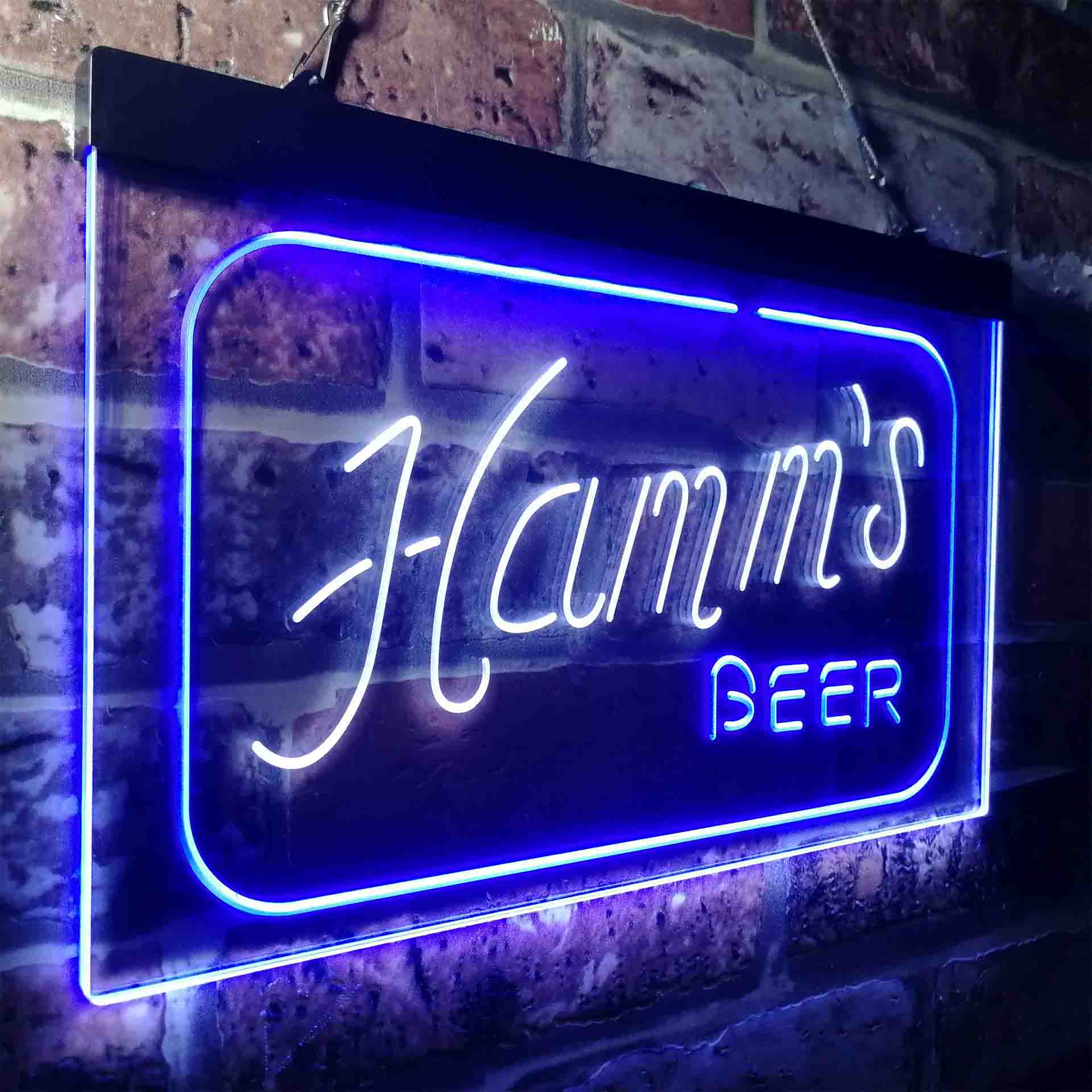 Hamm's Beer Rectangle Neon-Like LED Sign