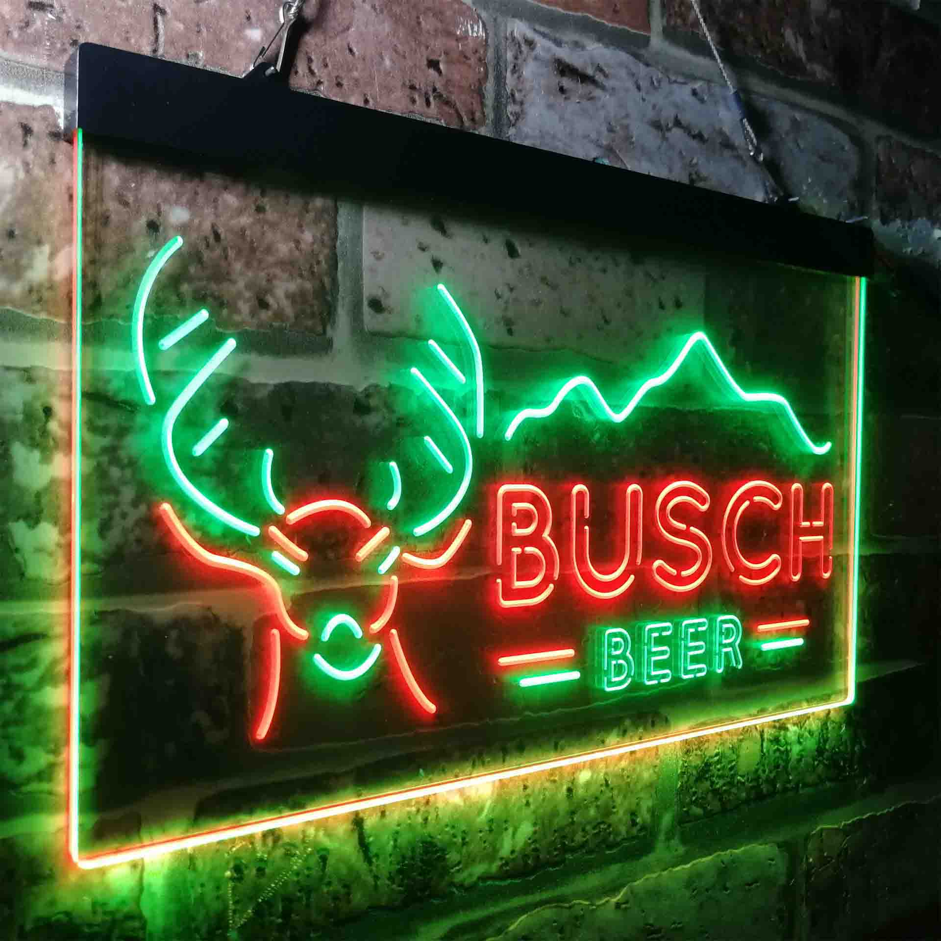 Buschs Beer Deer Mountain Neon-Like LED Sign