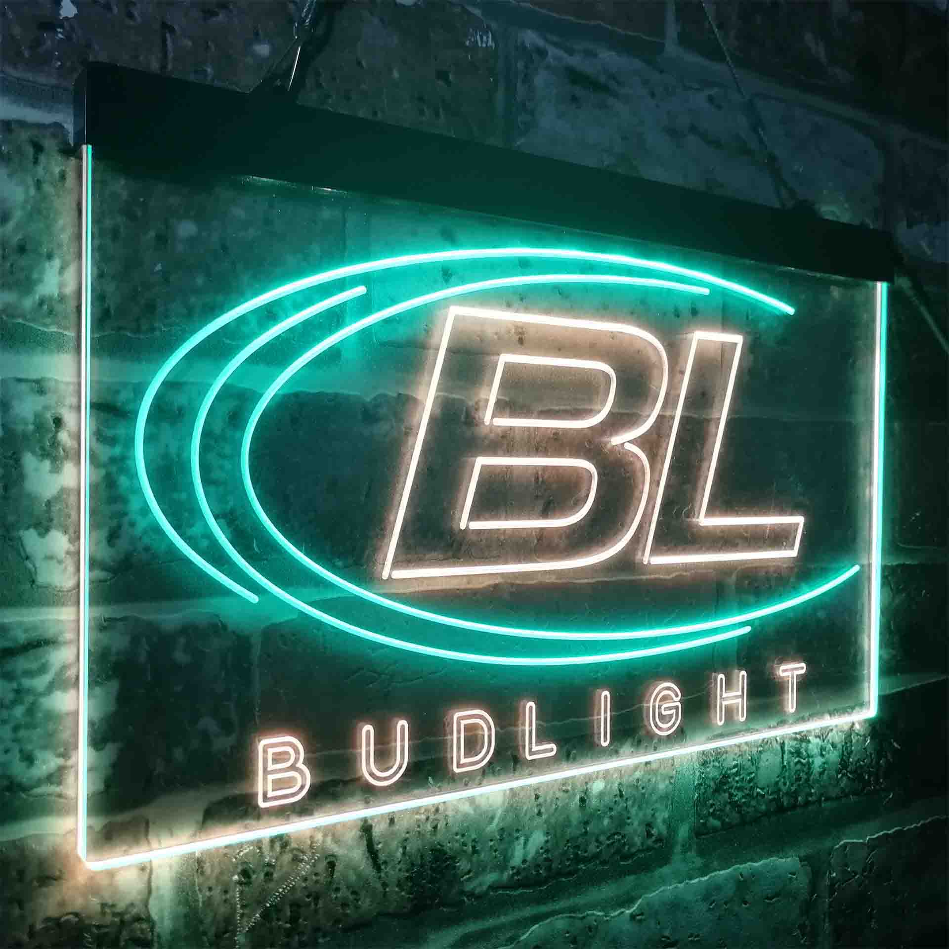 Bud Light Beer Shape Neon-Like LED Sign