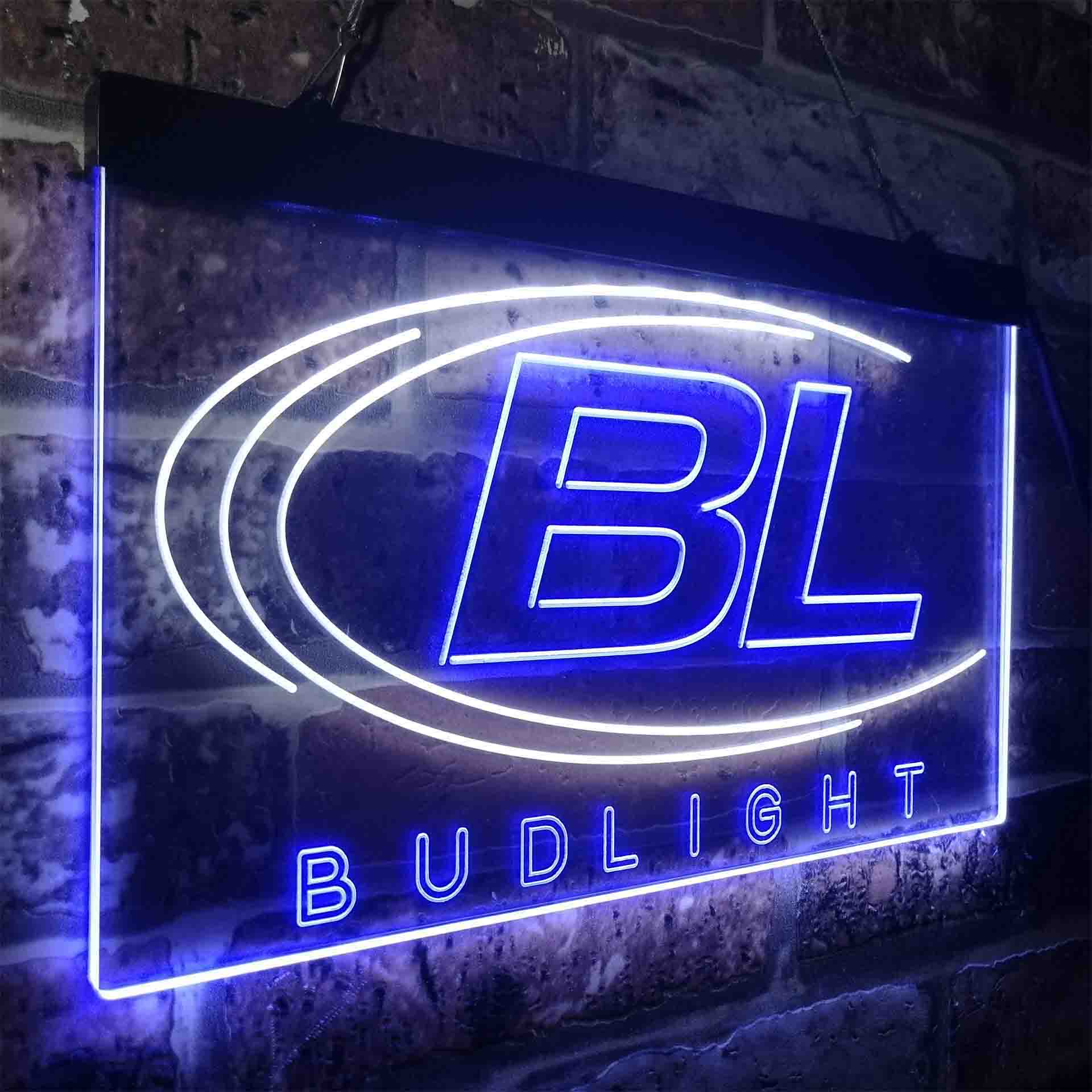 Bud Light Beer Shape Neon-Like LED Sign
