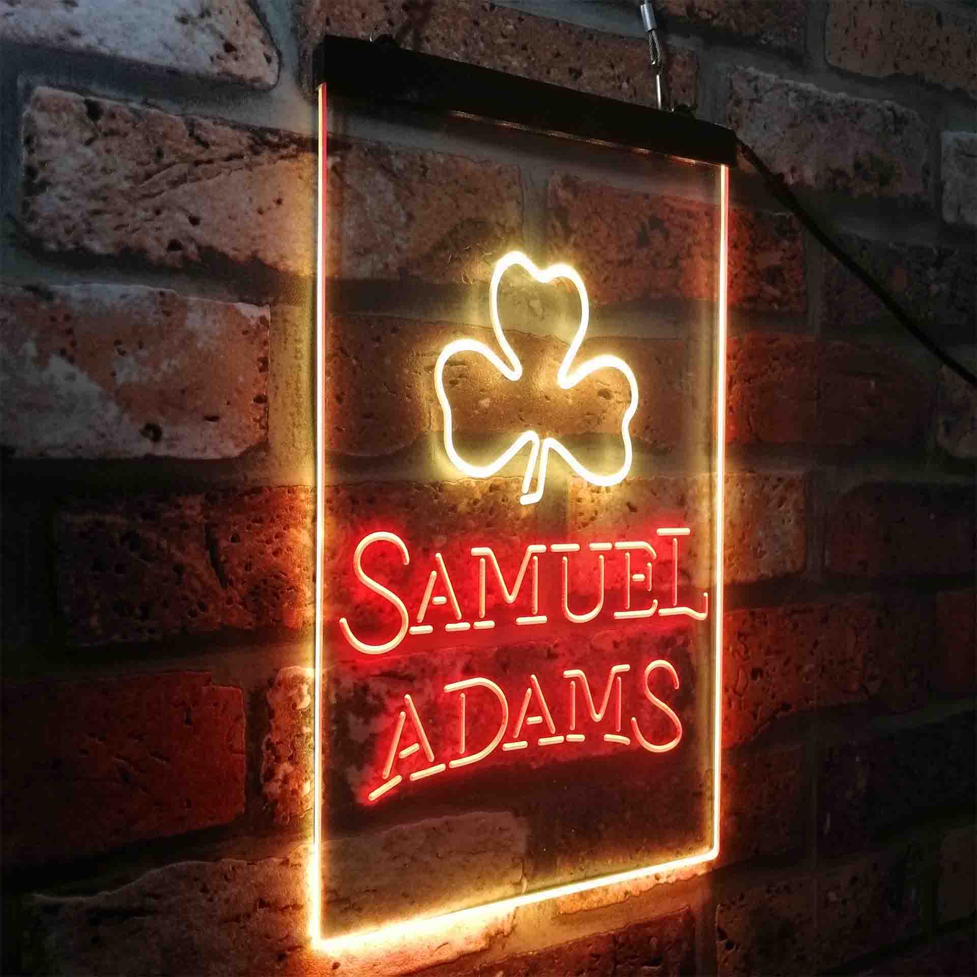 Samuel Adam Shamrock Neon-Like LED Sign