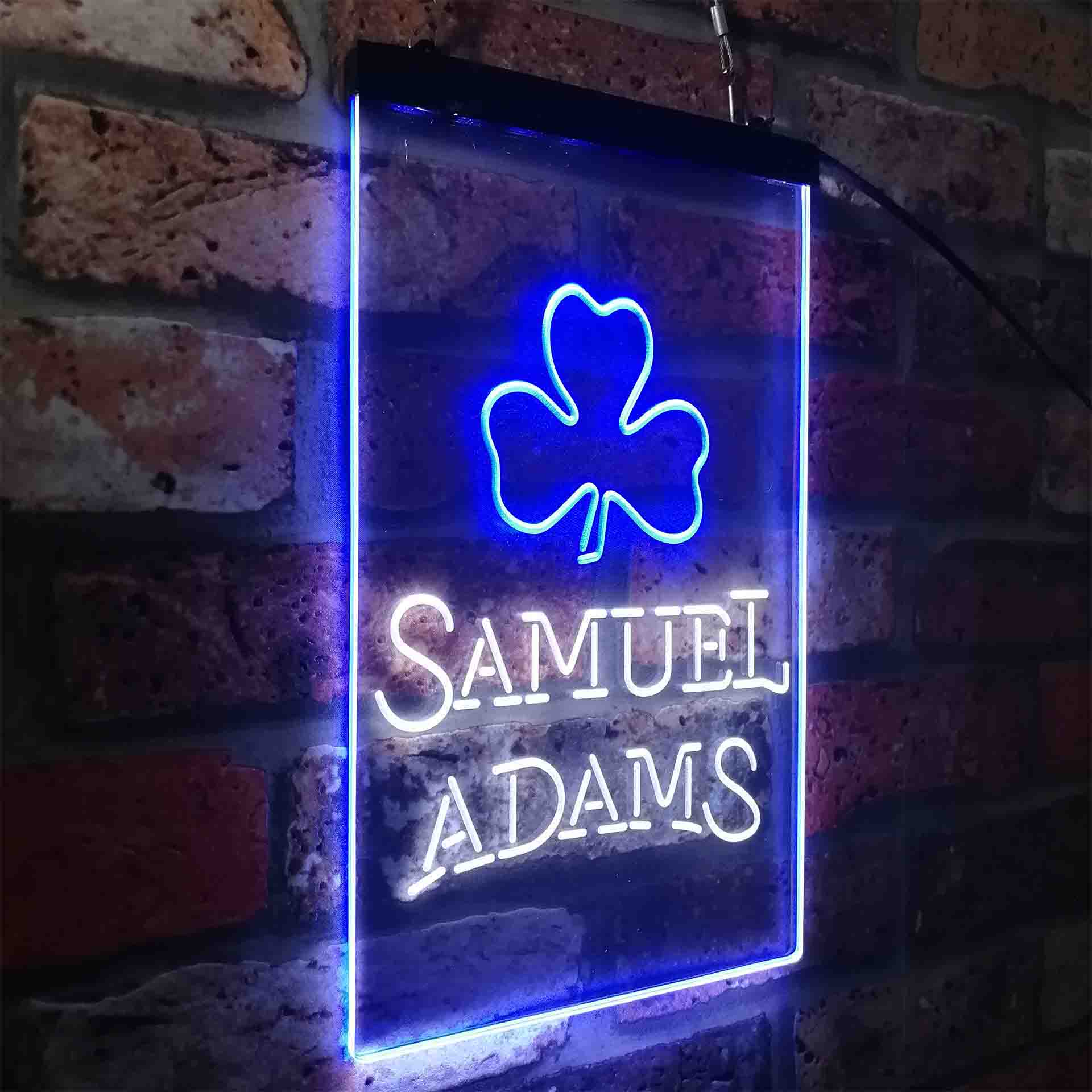 Samuel Adam Shamrock Neon-Like LED Sign