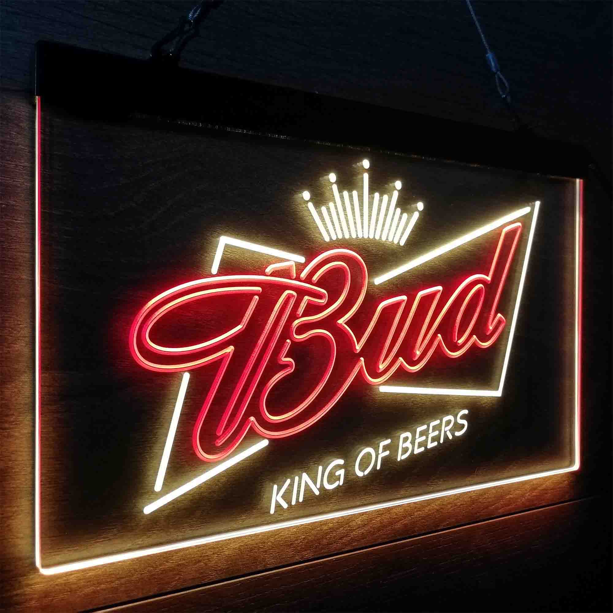 Bud King of Beer Crown Neon-Like LED Sign - ProLedSign