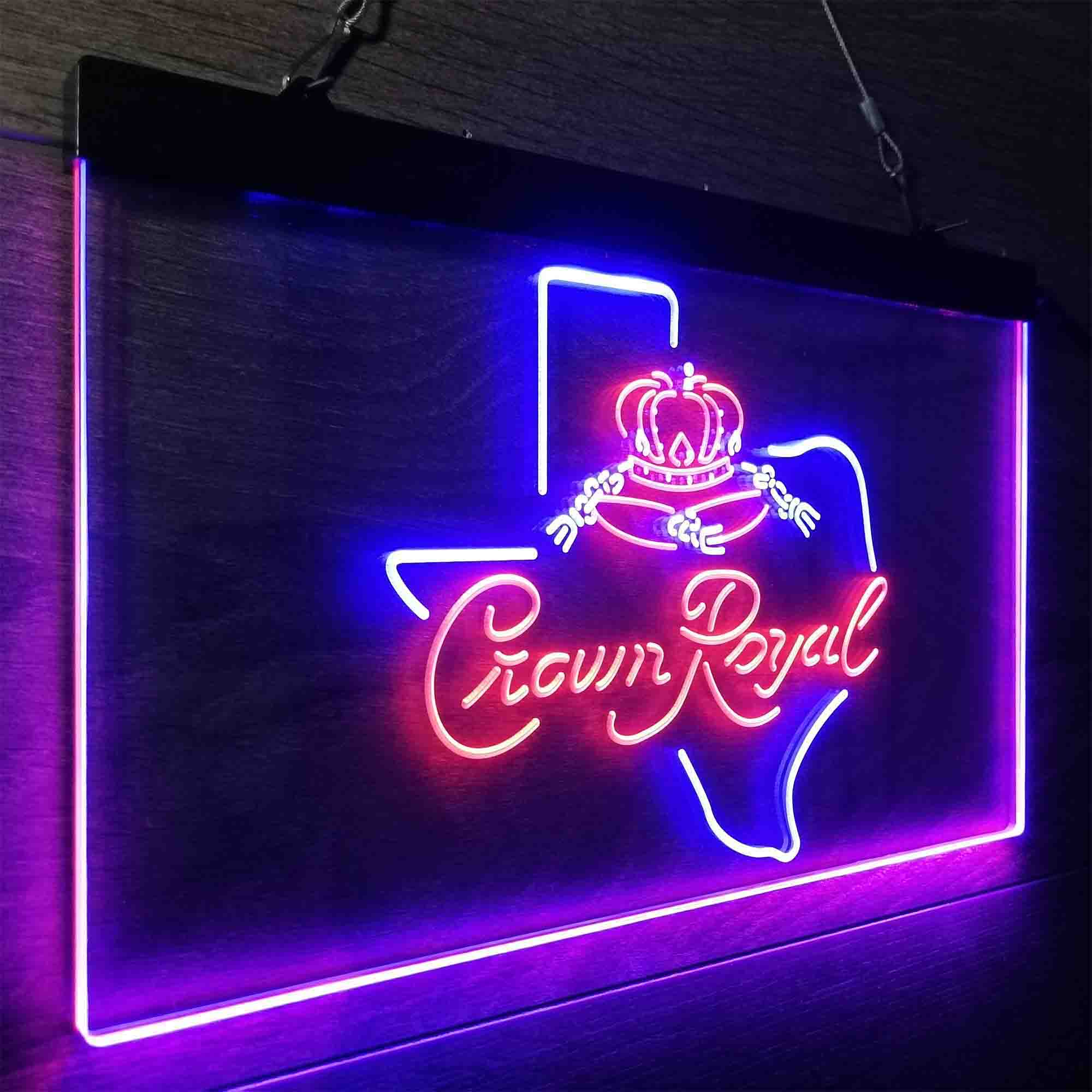 Crown Royal Texas Star Neon-Like LED Sign