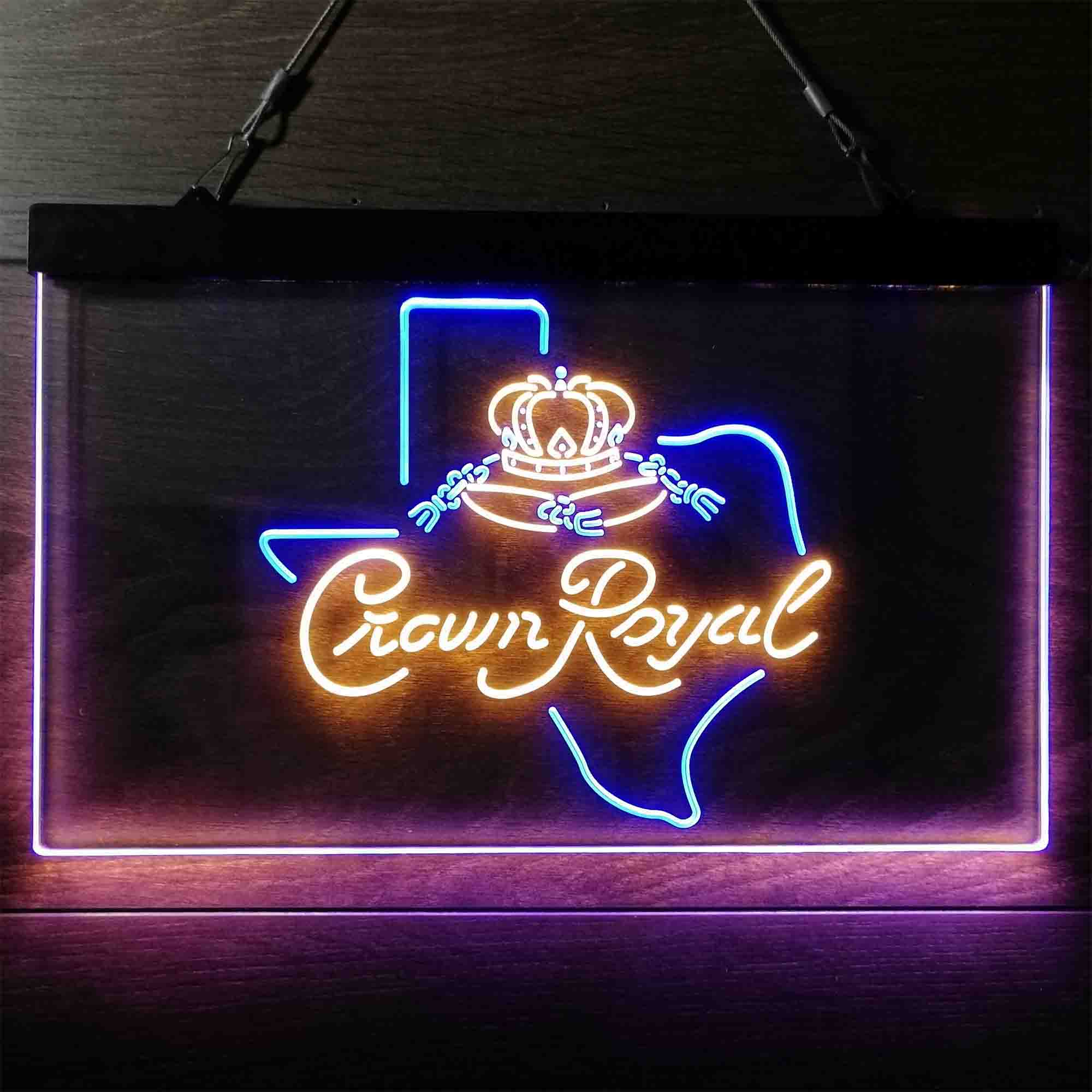 Crown Royal Texas Star Neon-Like LED Sign - ProLedSign