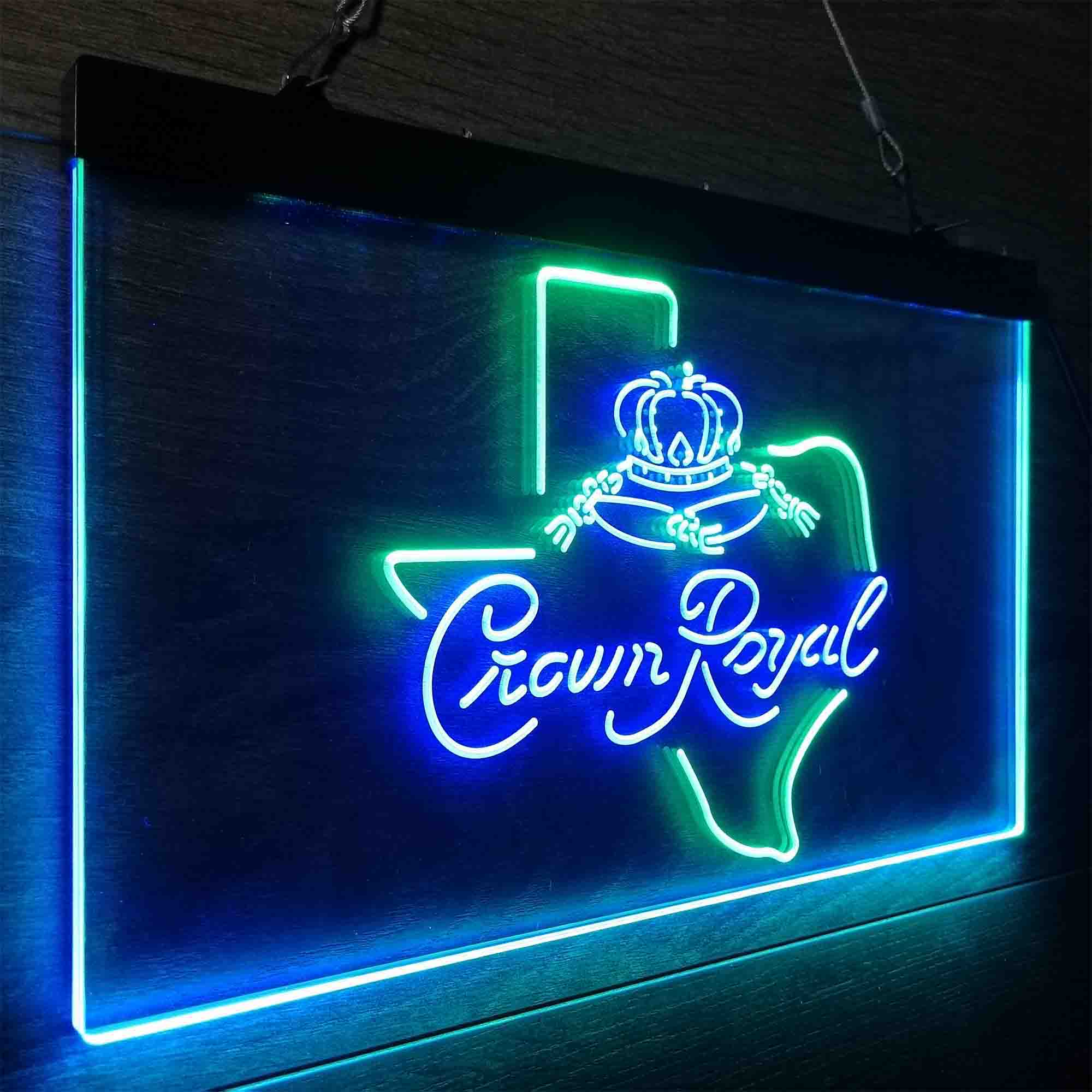 Crown Royal Texas Star Neon-Like LED Sign