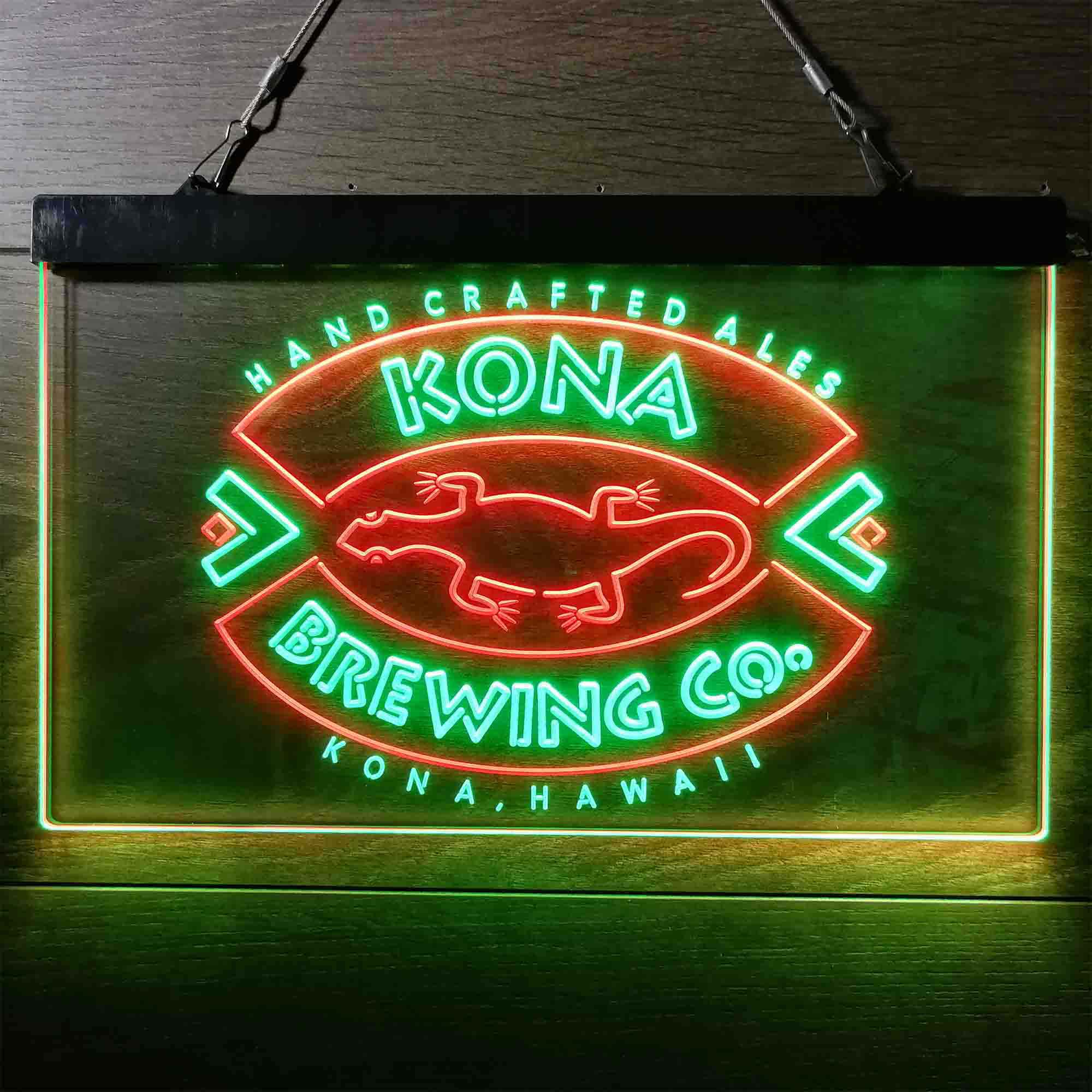 Kona Brewing Co. Hawaii Dual Color LED Neon Sign ProLedSign