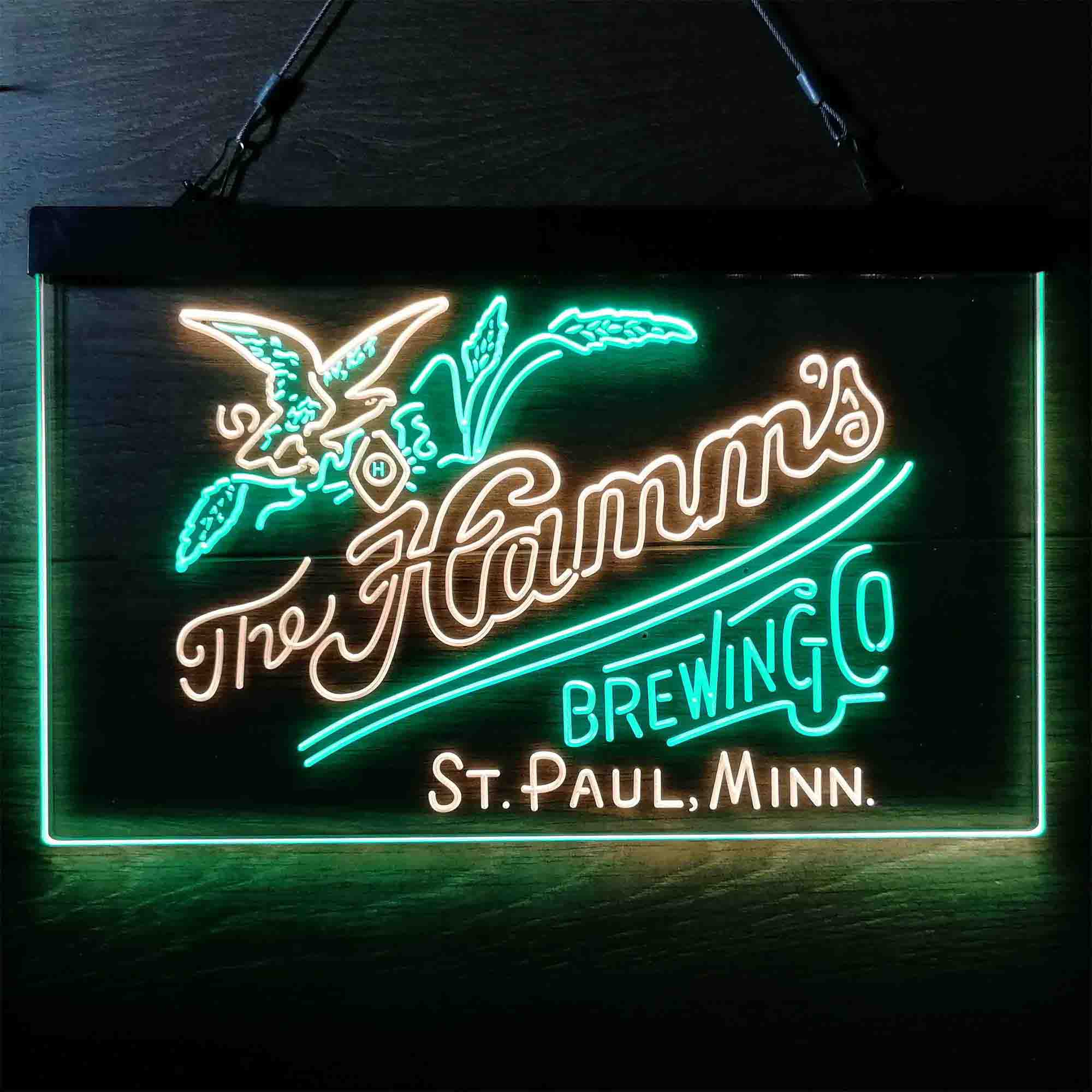 The Hamm's Brewing Company Dual Color LED Neon Sign ProLedSign